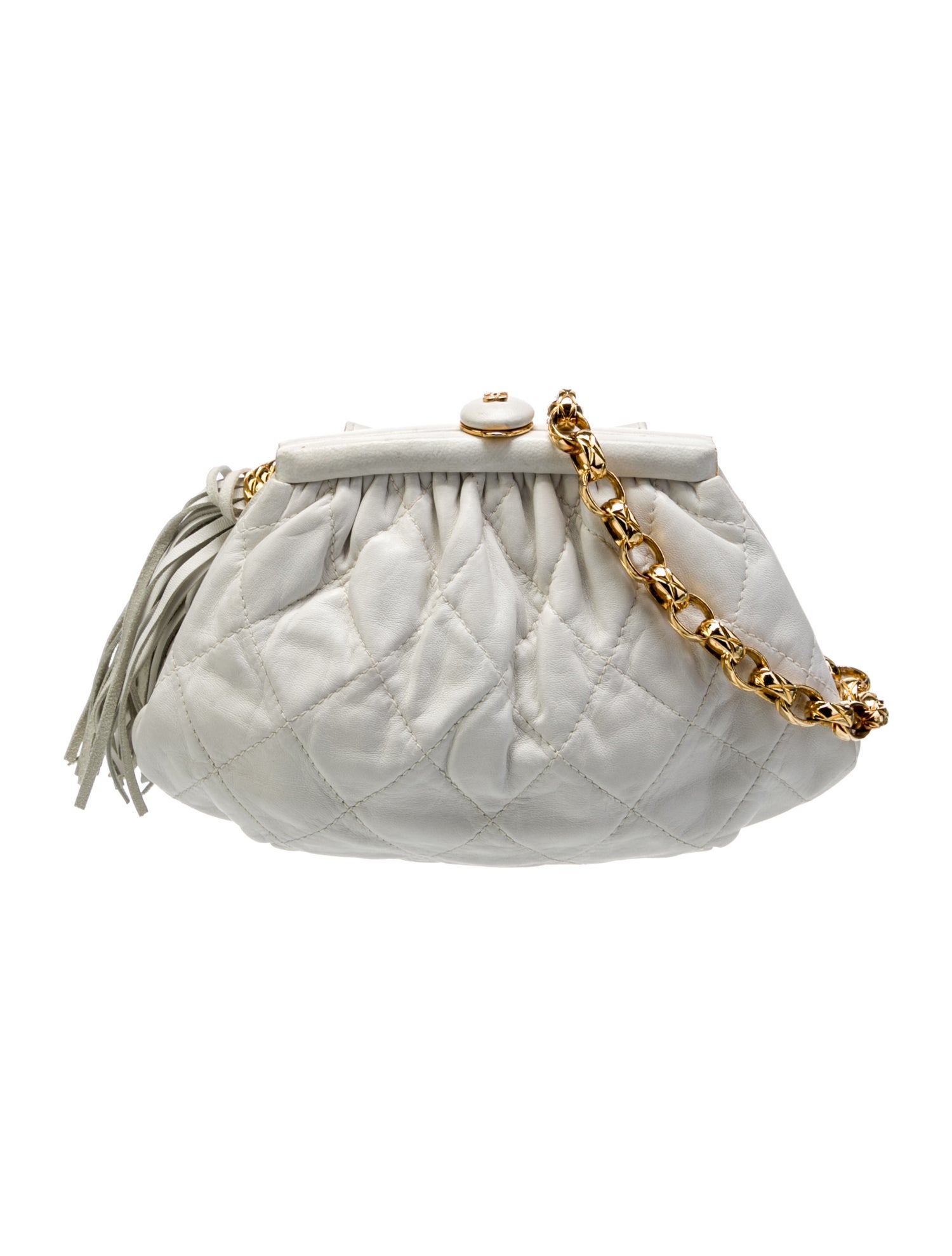 Chanel Quilted Tassel Frame Waist Bag