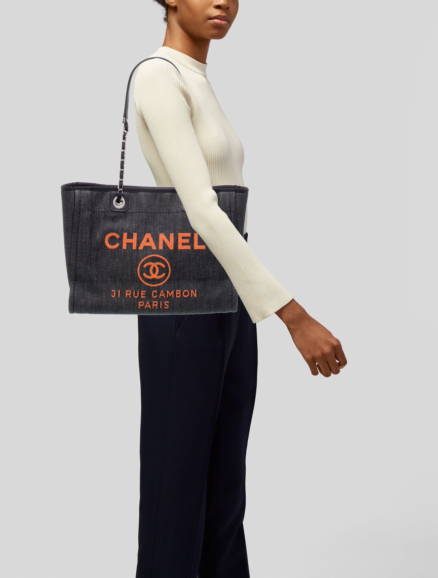 Chanel Small Denim Deauville Tote