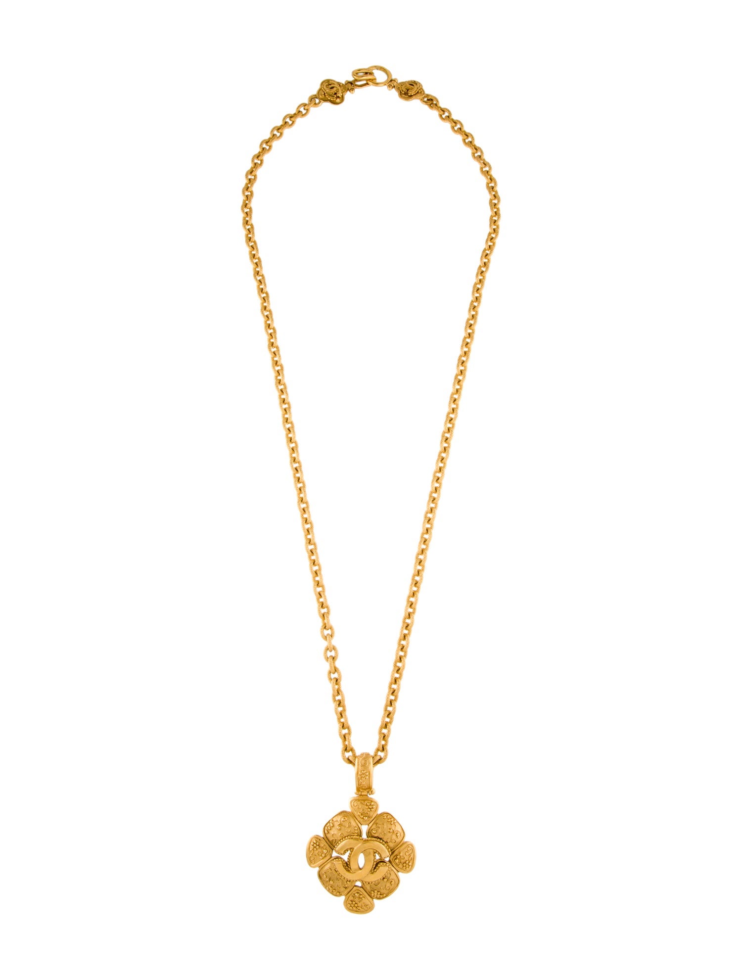 Chanel Vintage CC Pendant Necklace