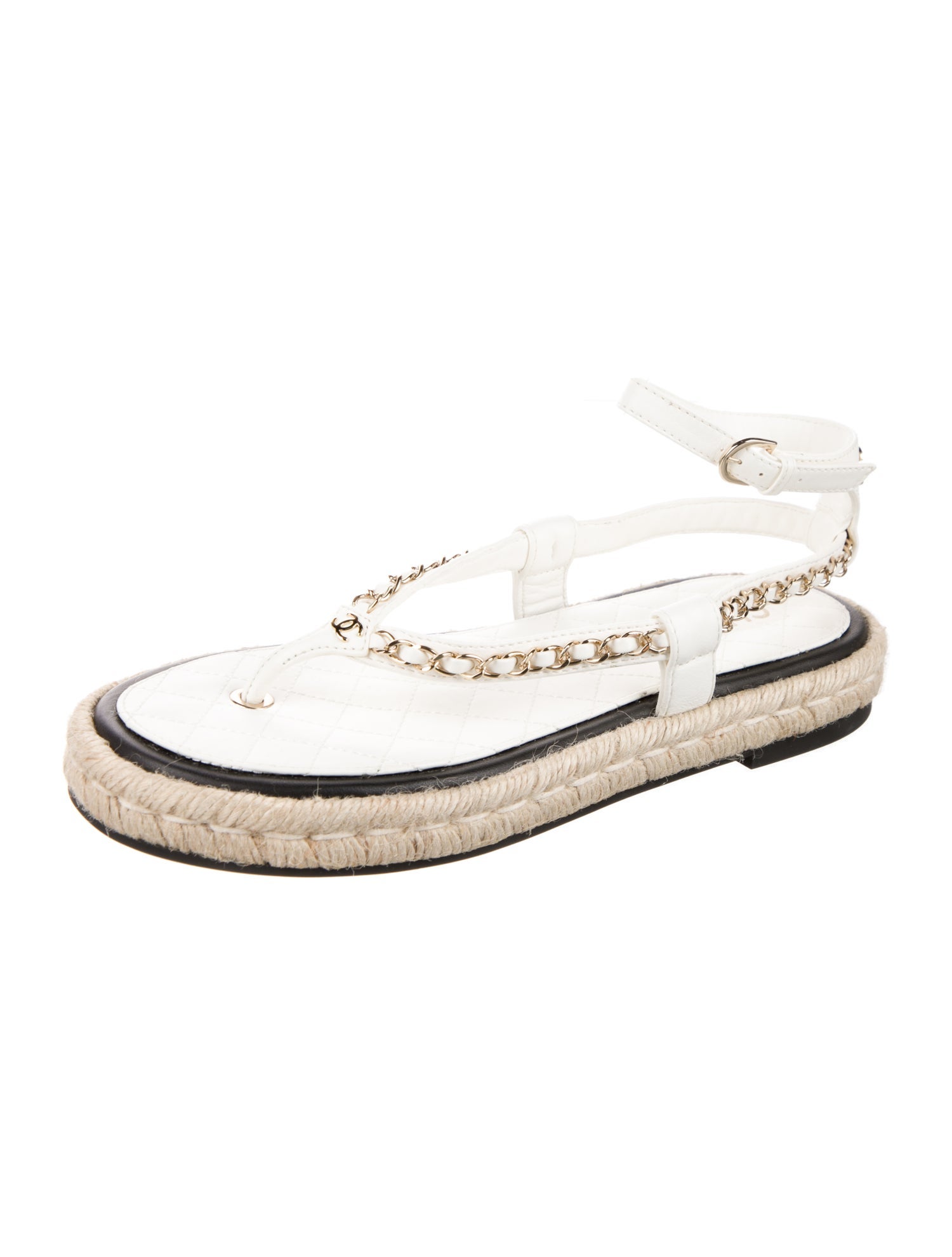 Chanel 2021 Interlocking CC Logo Espadrilles