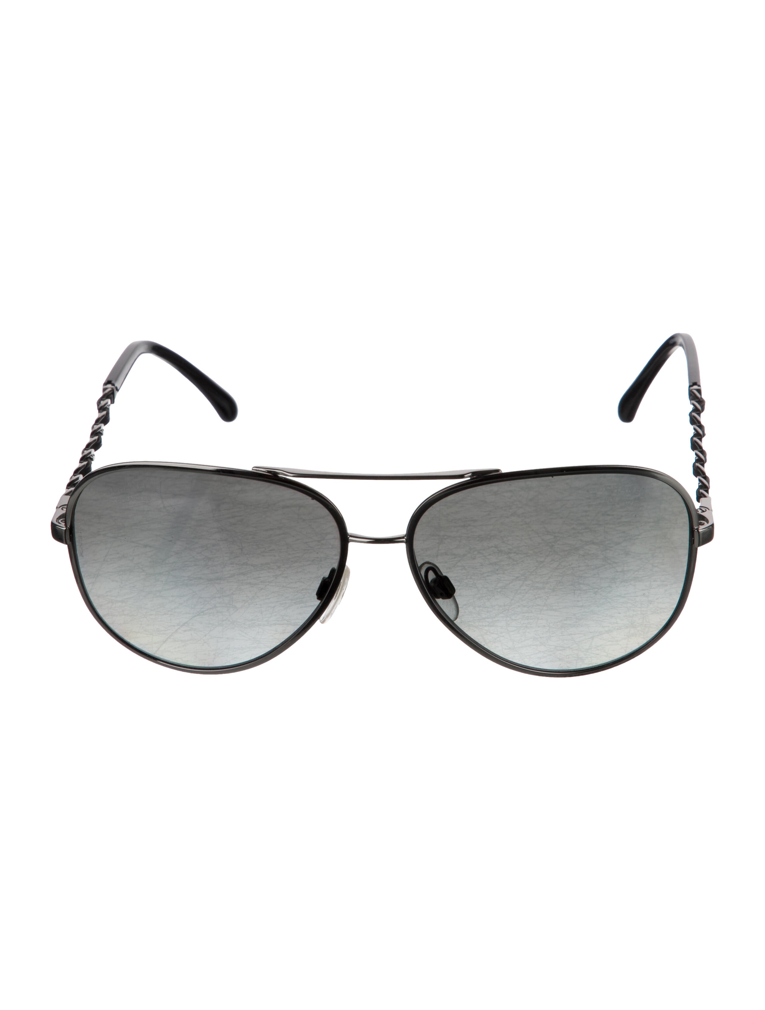 Chanel Interlocking CC Logo Aviator Sunglasses