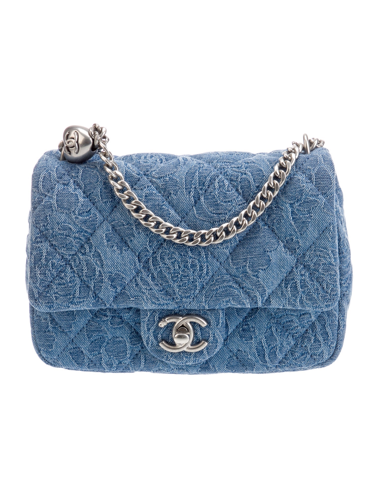 Chanel Mini Square Camellia Sweetheart Single Flap Bag