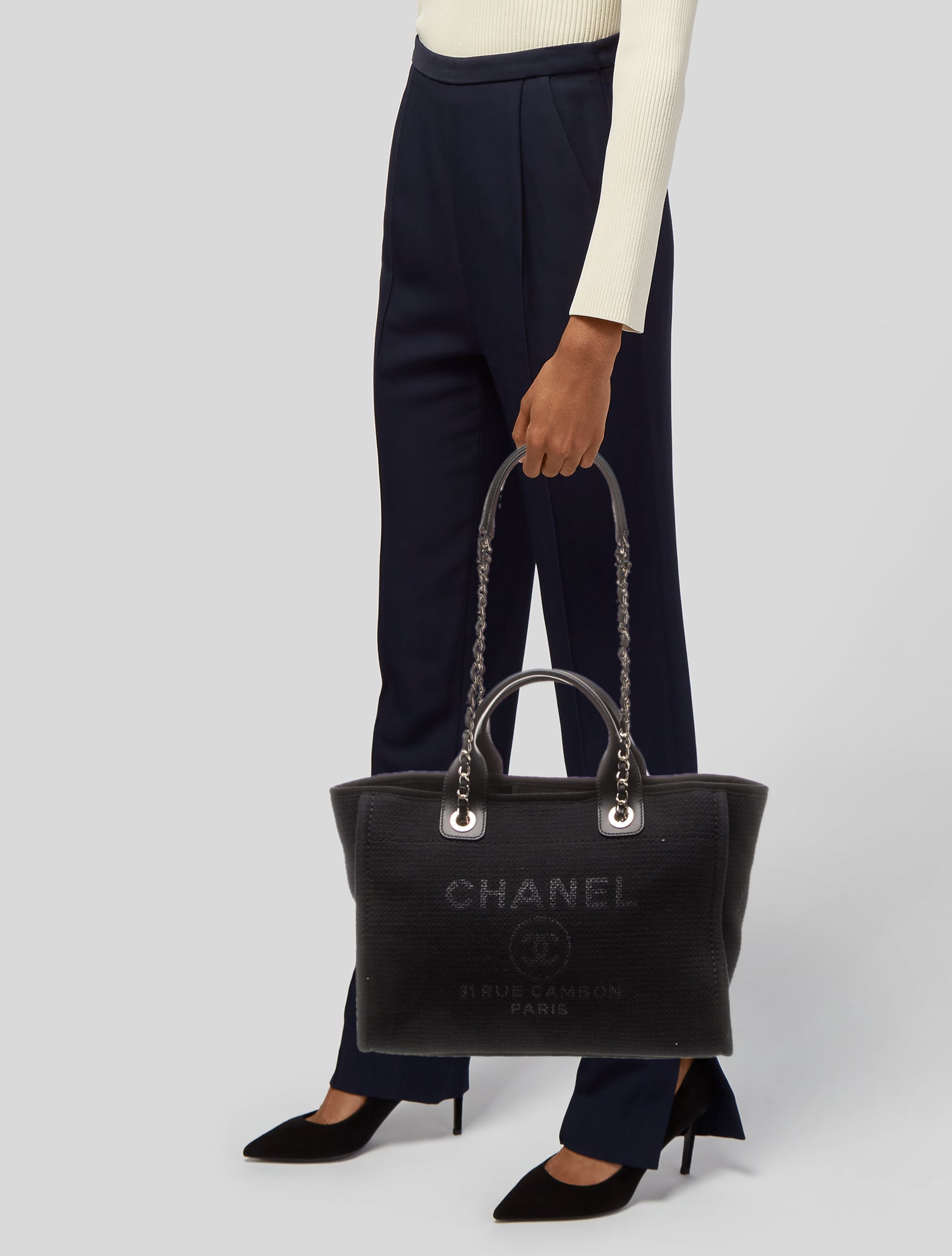 Chanel Small Deauville Shopping Tote