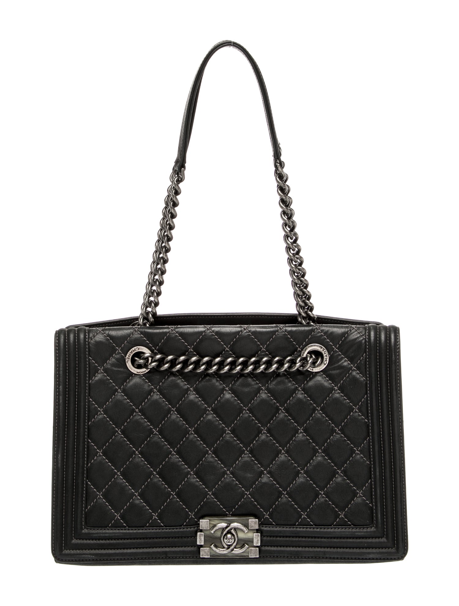 Chanel Large Boy Flap Shopping Tote