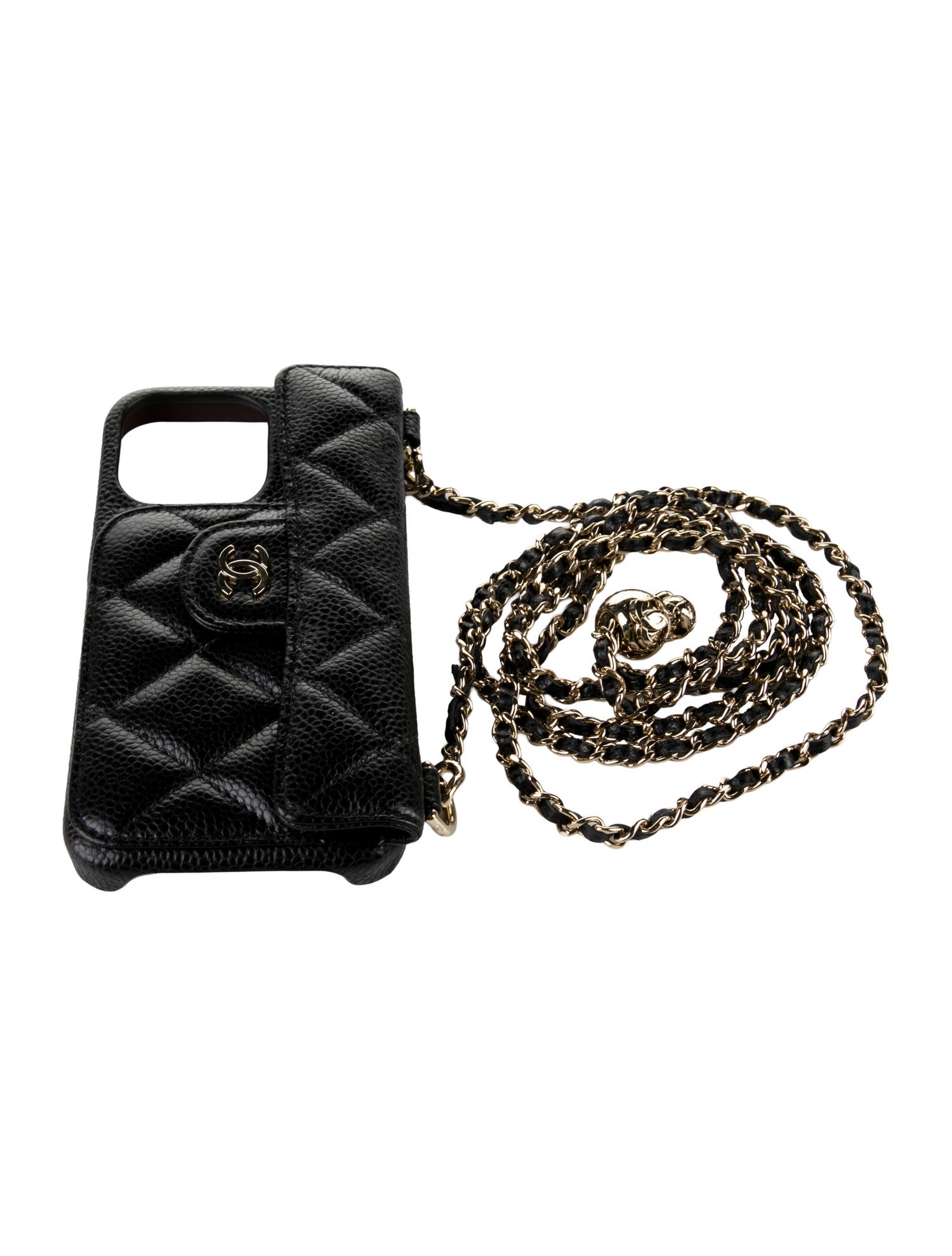 Chanel iPhone 13 Pro Pearl Crush Phone Case