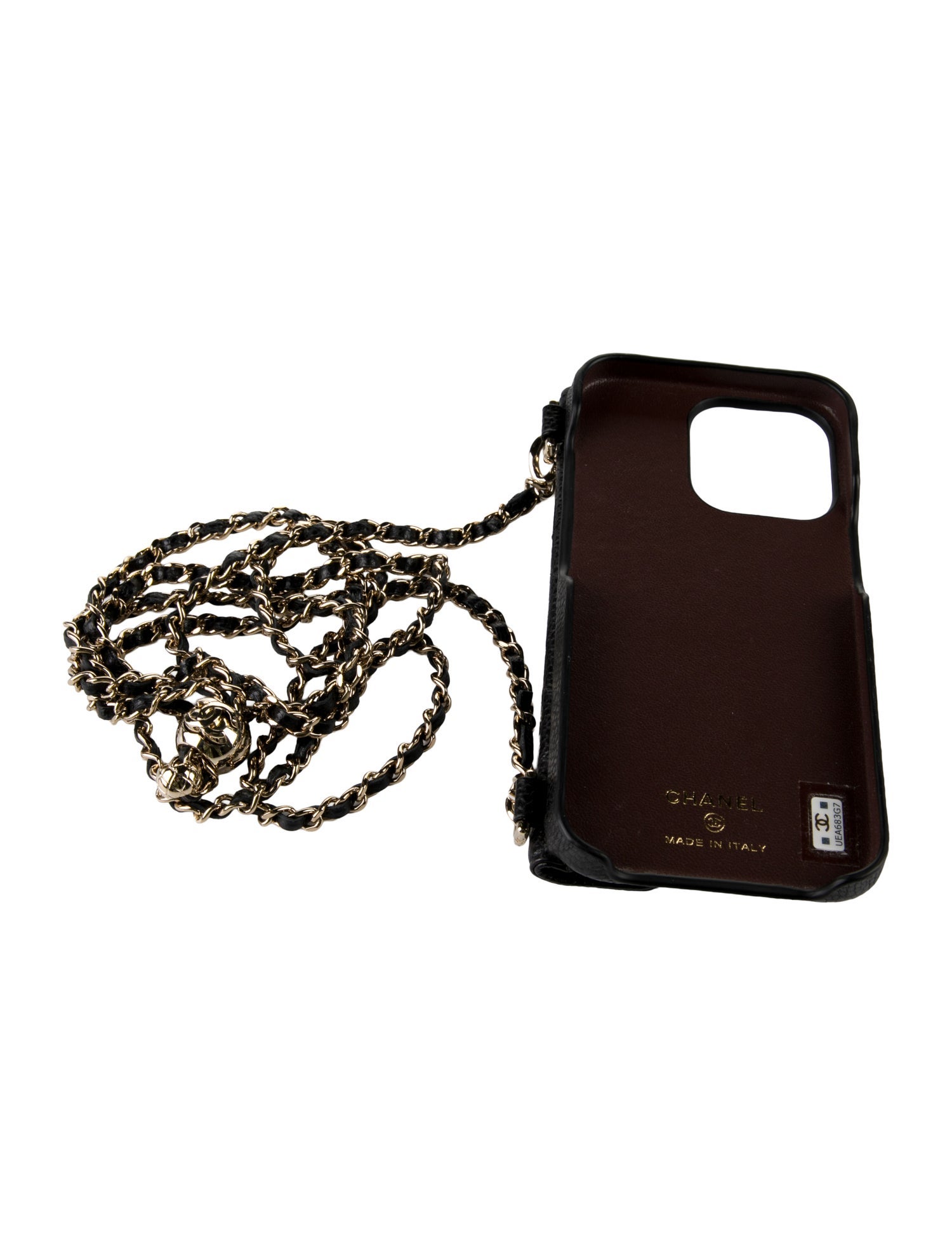 Chanel iPhone 13 Pro Pearl Crush Phone Case