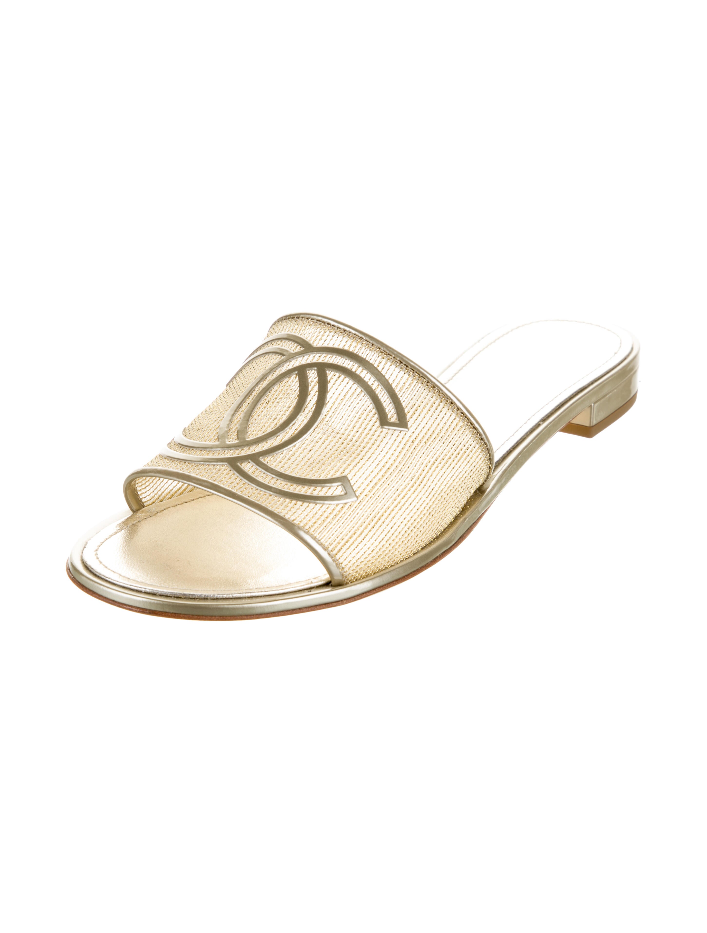 Chanel 2021 Interlocking CC Logo Slides