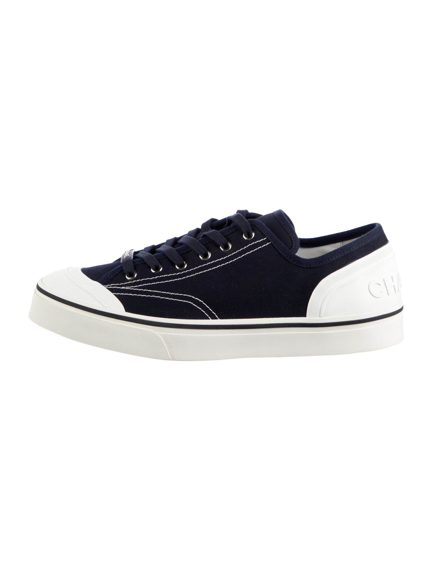 Chanel Interlocking CC Logo Canvas Sneakers