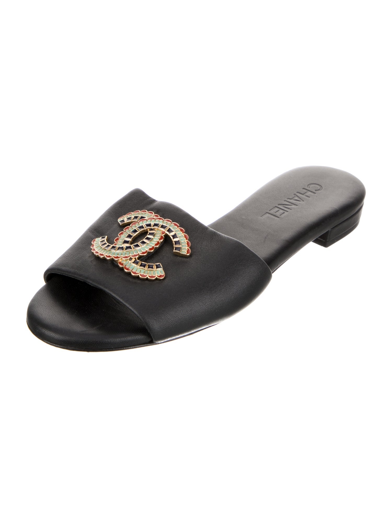 Chanel 2019 Interlocking CC Logo Slides