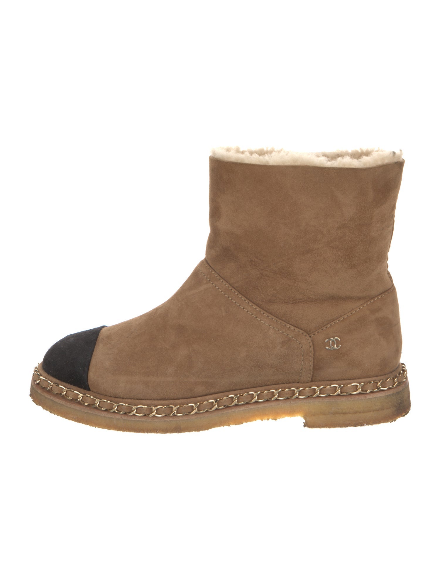 Chanel 2019 Interlocking CC Logo Snow Boots