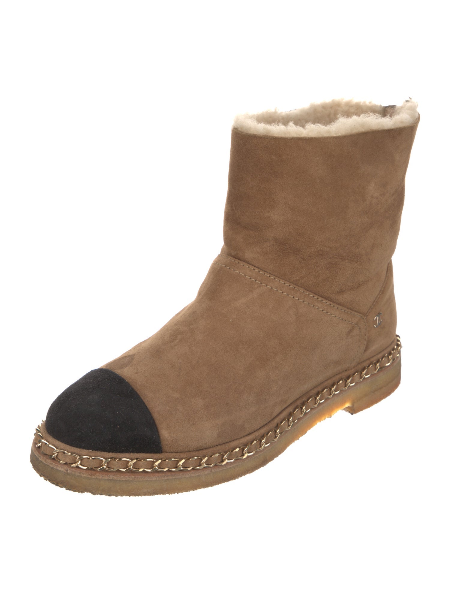 Chanel 2019 Interlocking CC Logo Snow Boots