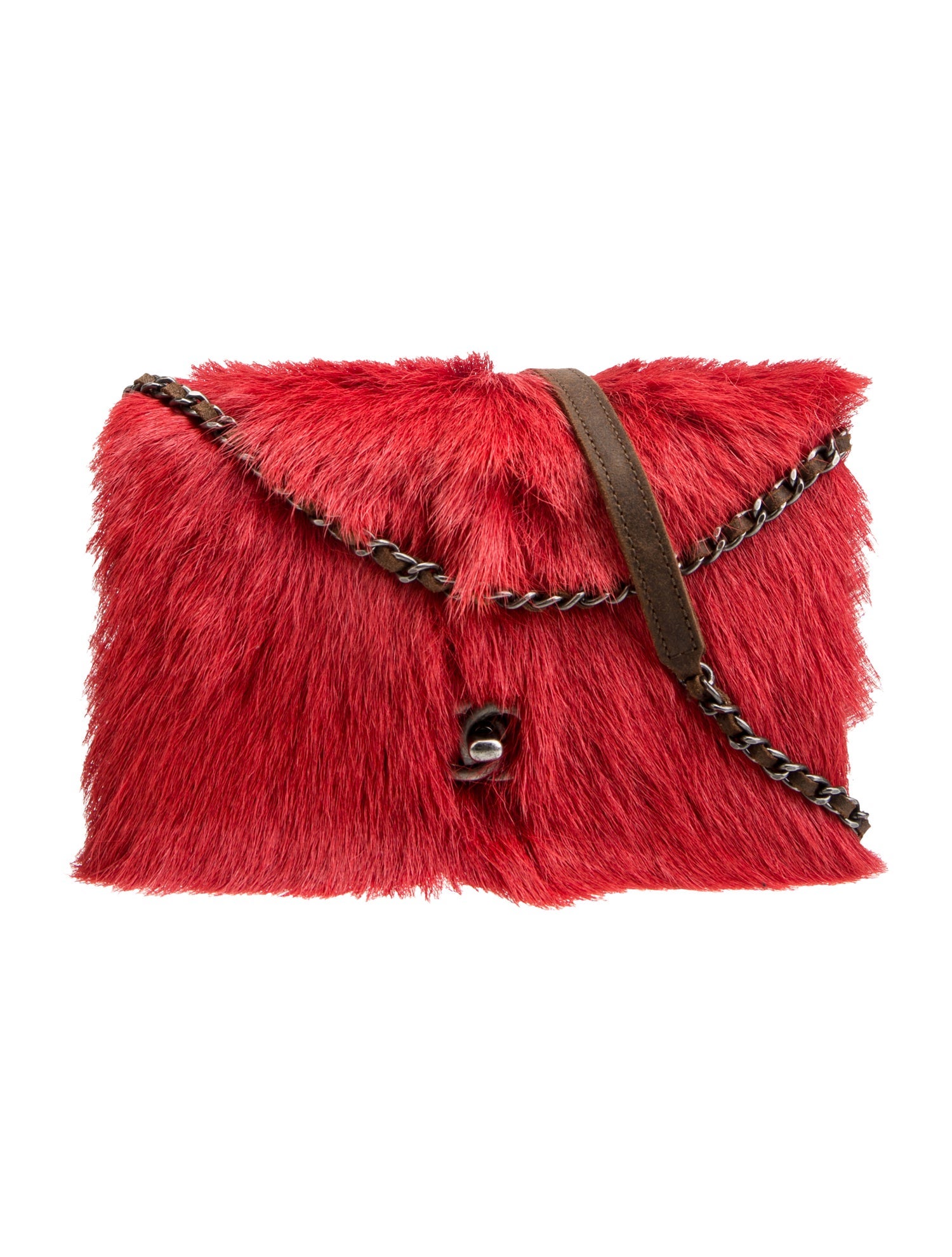 Chanel Paris-Edinburgh Fur Wallet On Chain