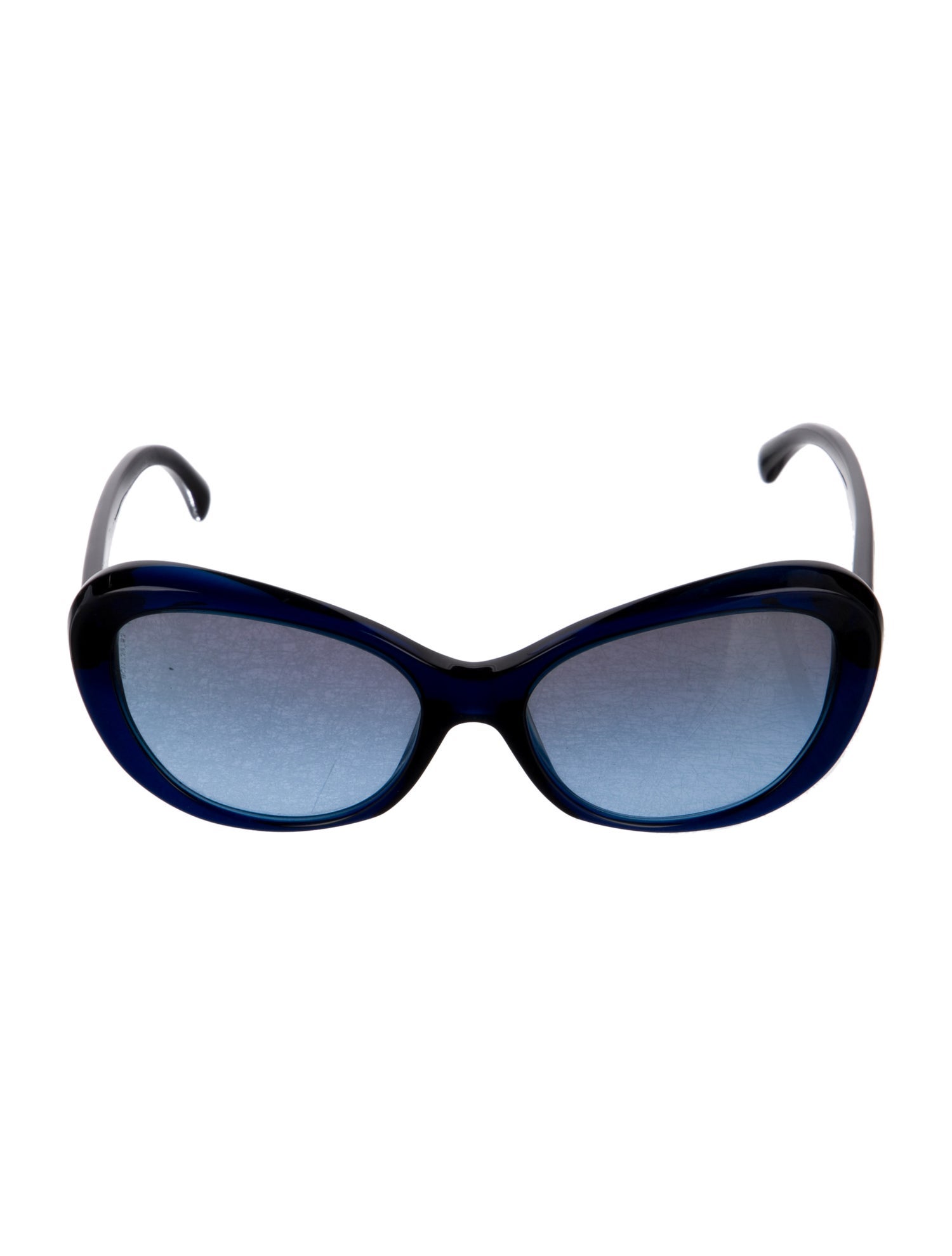 Chanel Camellia Accent Cat-Eye Sunglasses