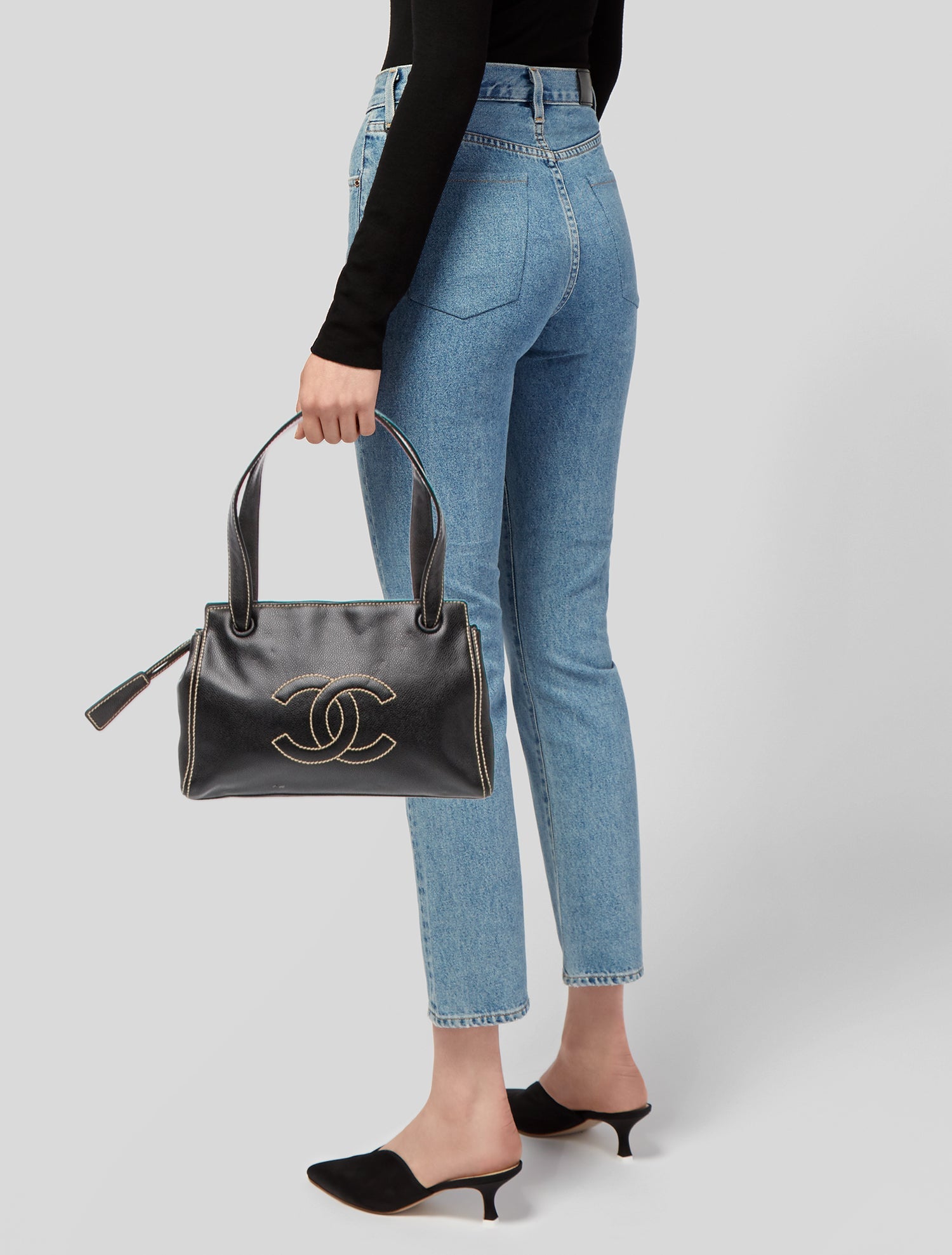 Chanel Caviar Surpique CC Tote