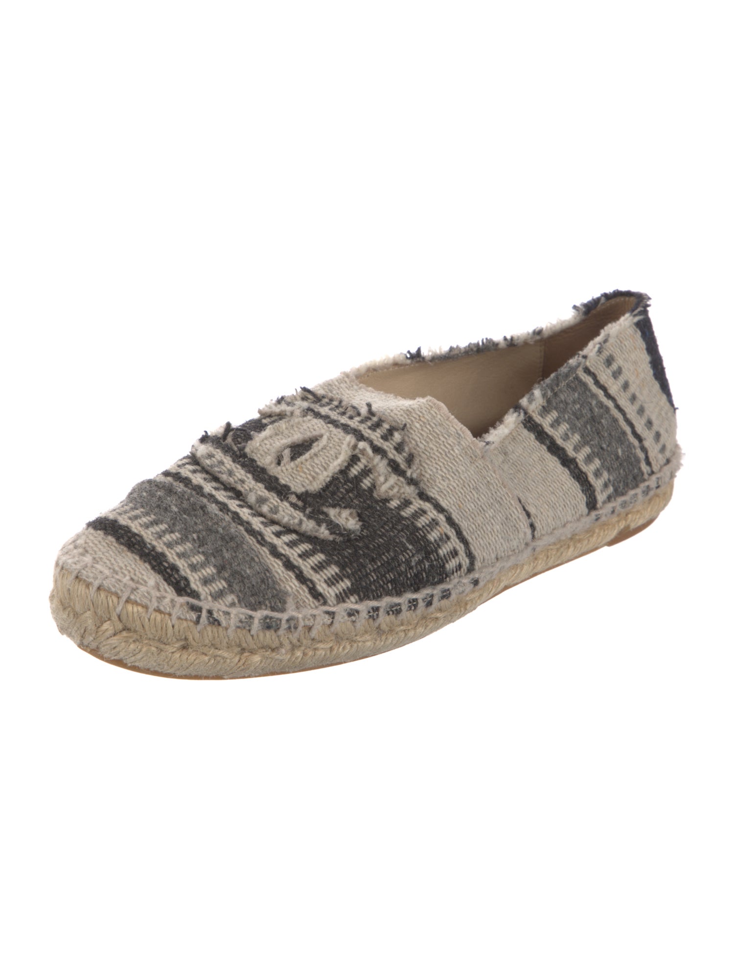 Chanel Interlocking CC Logo Espadrilles