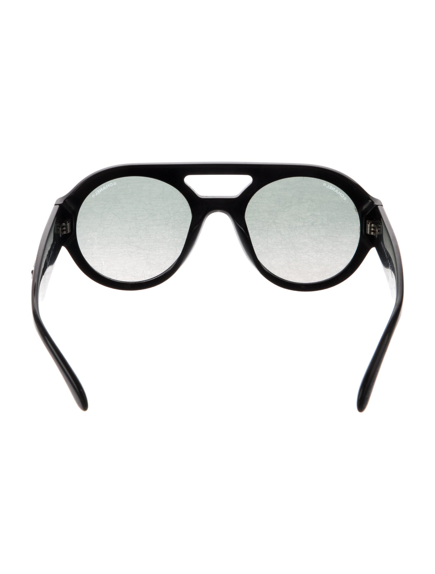 Chanel Interlocking CC Logo Round Sunglasses