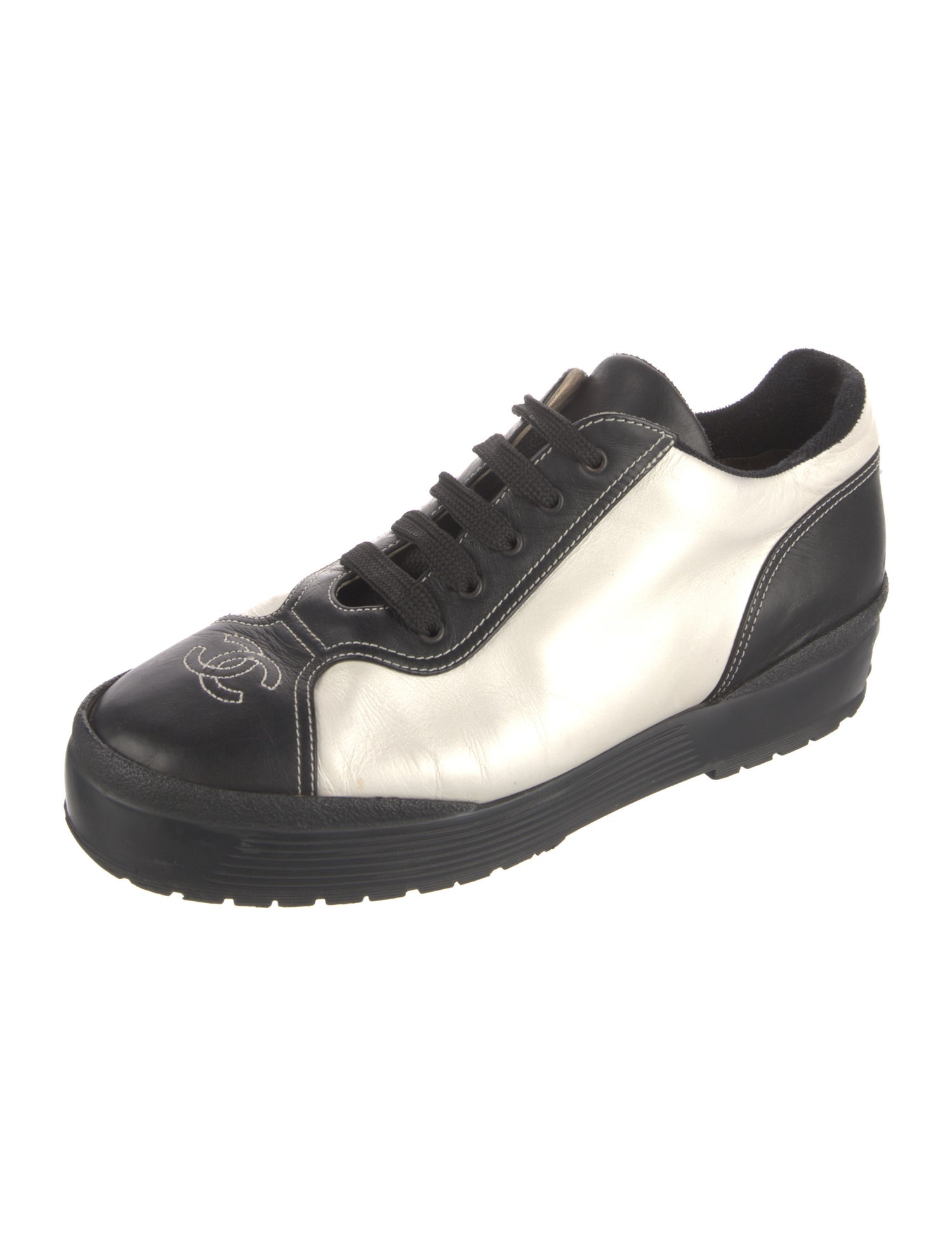 Chanel Vintage Interlocking CC Logo Sneakers
