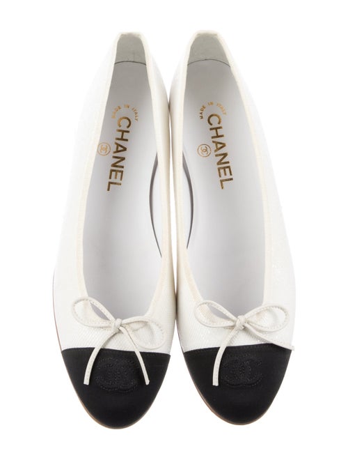 Chanel Interlocking CC Logo Sequins Ballet Flats