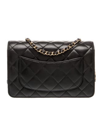 Chanel Quilted Matelasse Wallet On Chain