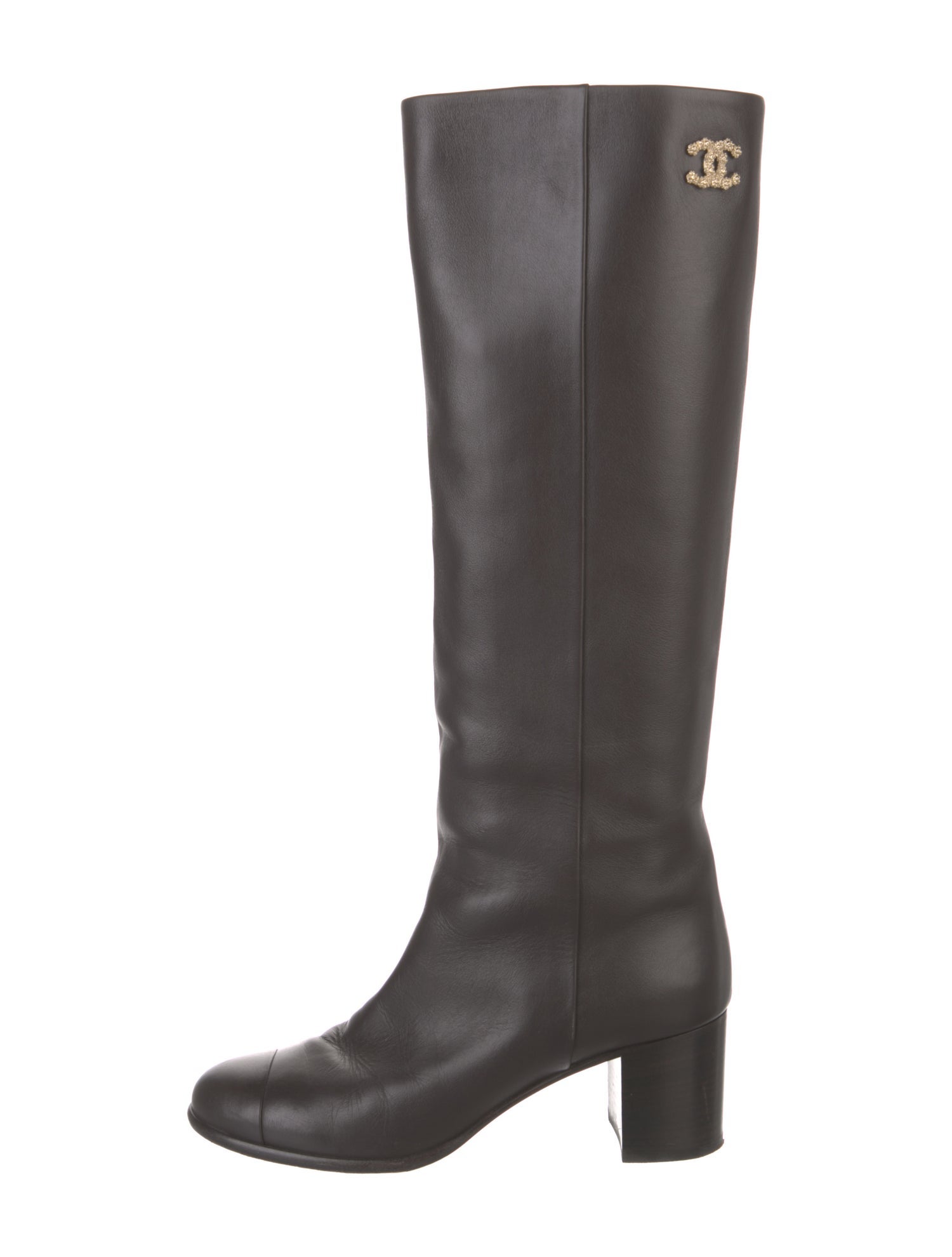 Chanel 2020 Interlocking CC Logo Riding Boots