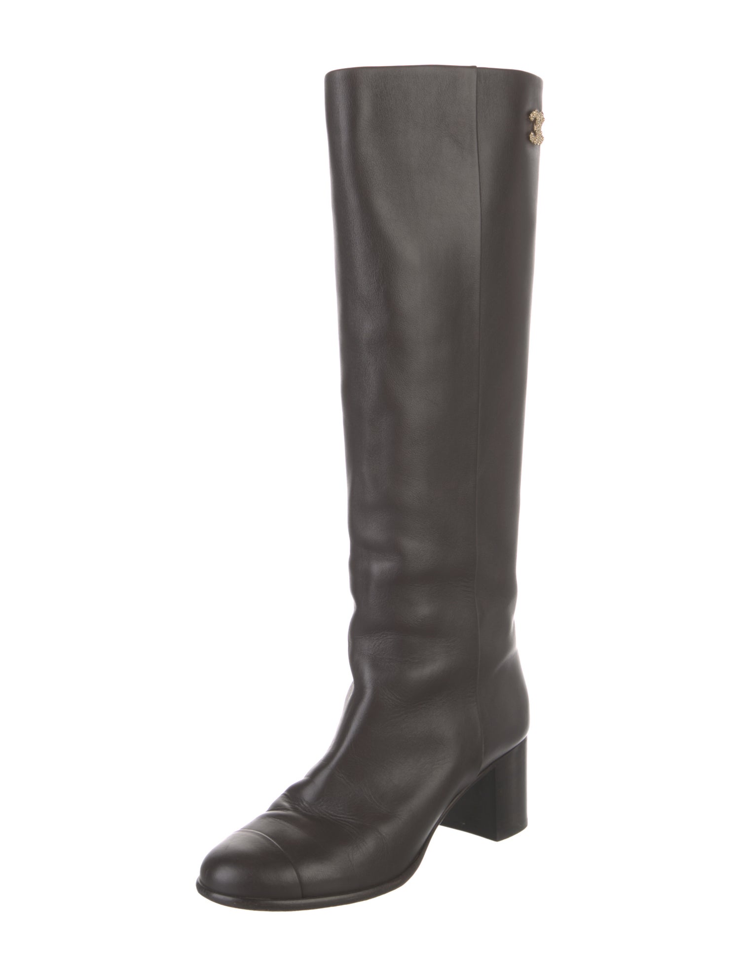 Chanel 2020 Interlocking CC Logo Riding Boots