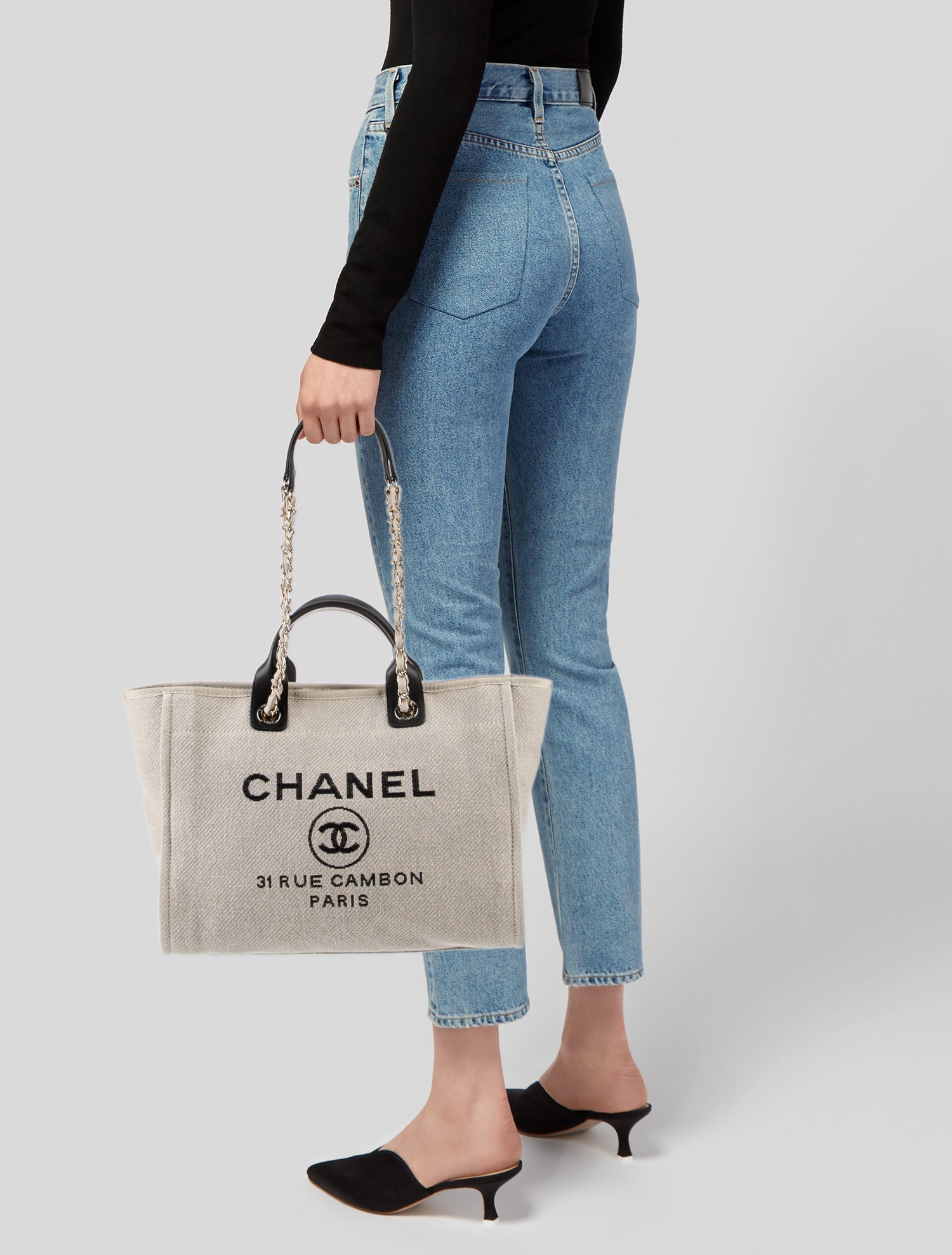 Chanel Medium Deauville Shopping Tote