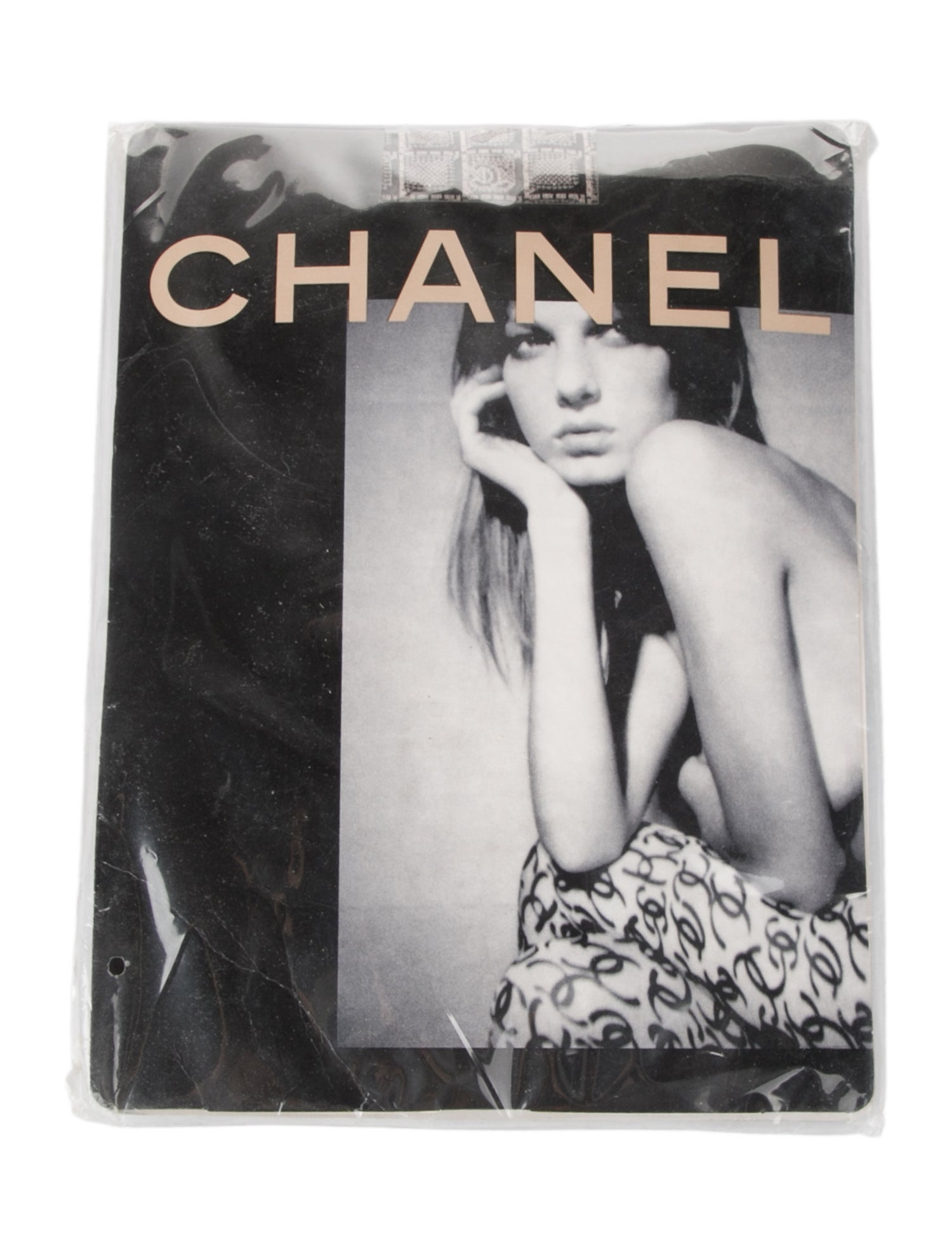 Chanel Square Pattern Interlocking CC Tights w/Tags