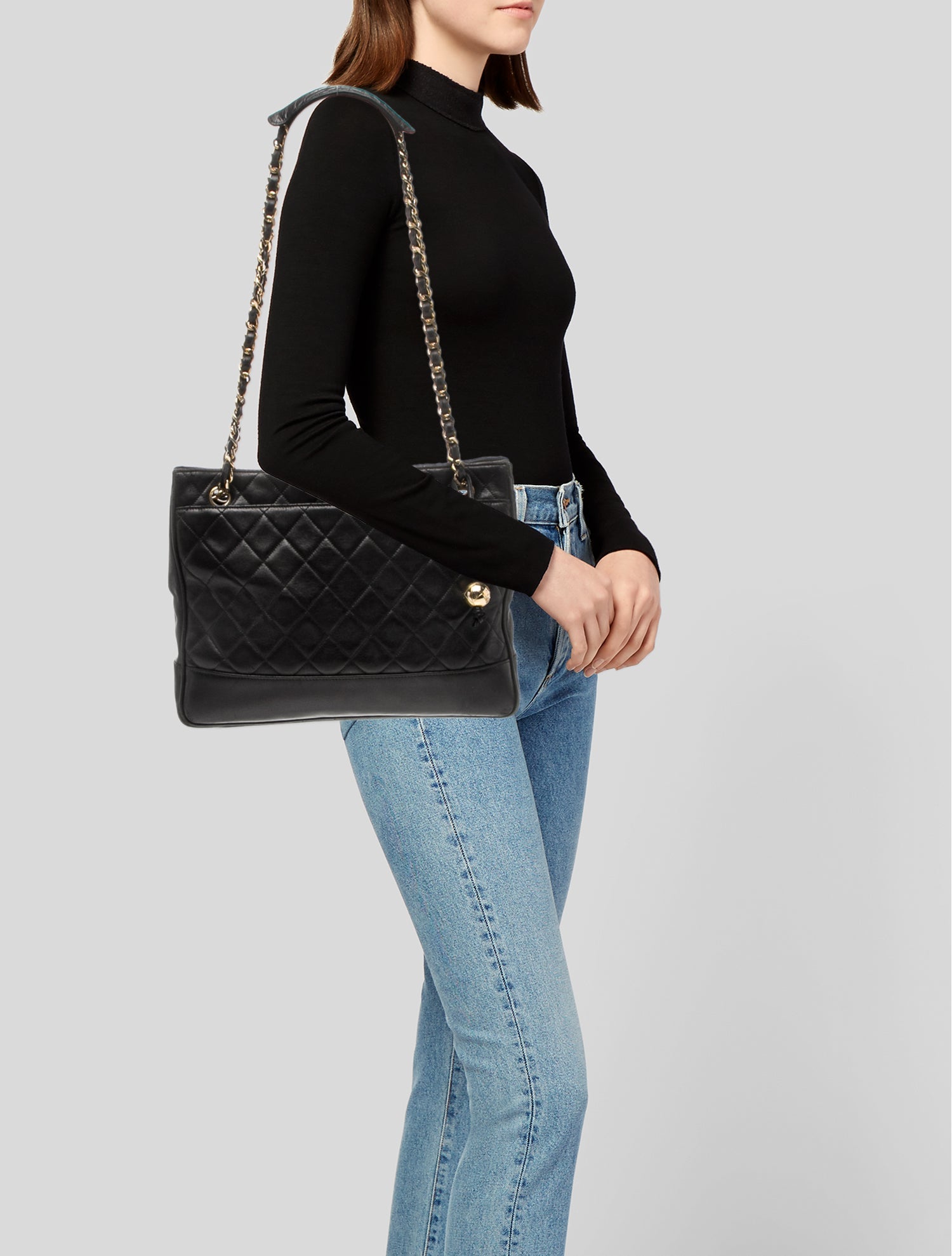 Chanel Quilted CC Chain Tote