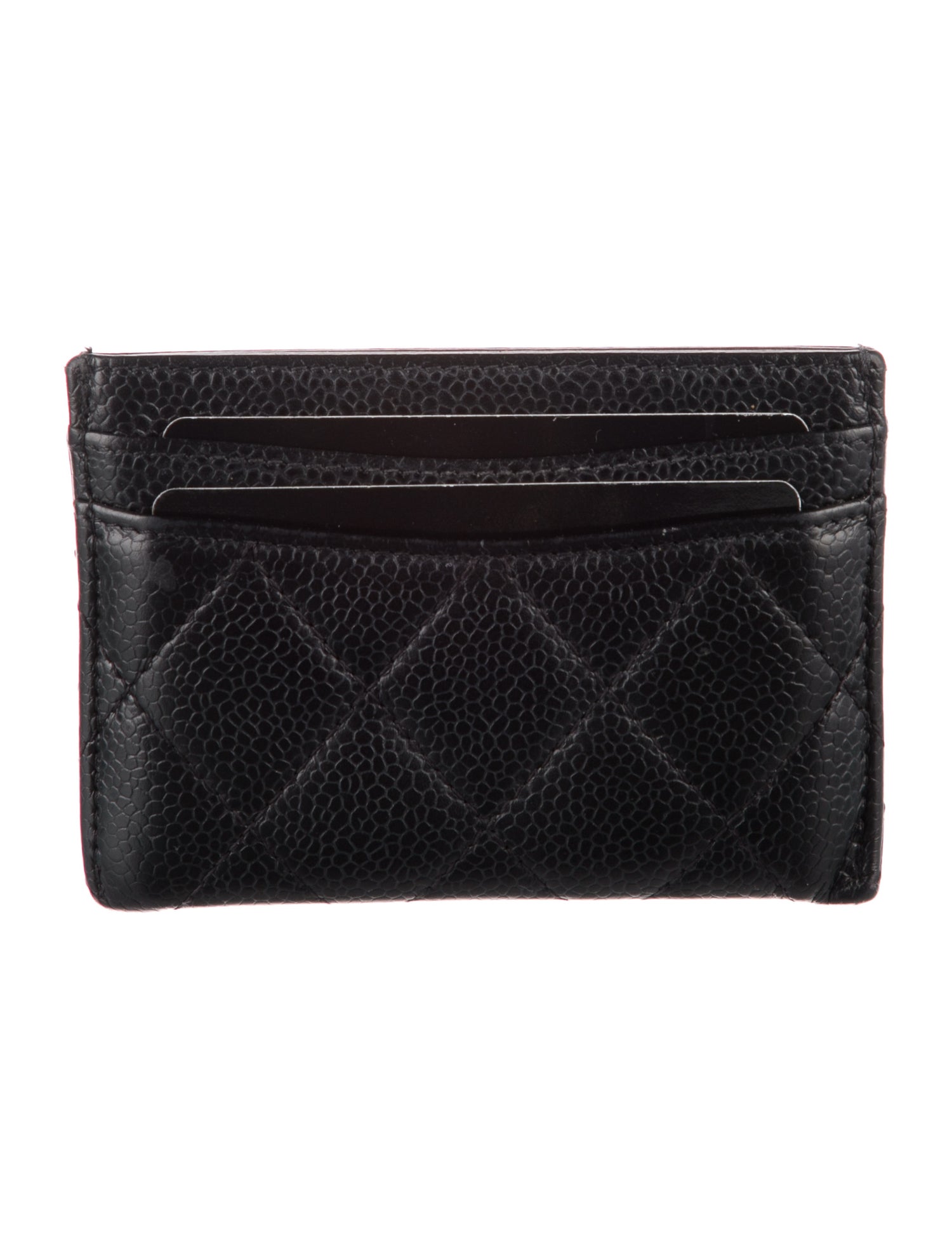 Chanel Interlocking CC Logo Leather Card Holder