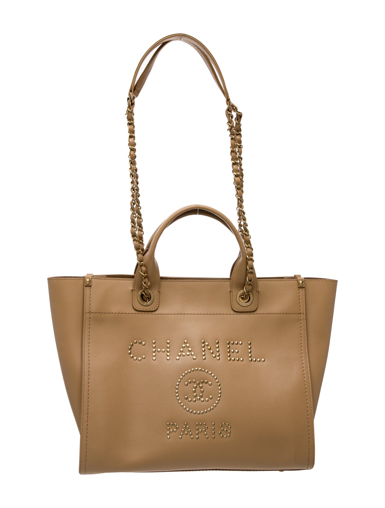 Chanel Small Studded Deauville Tote