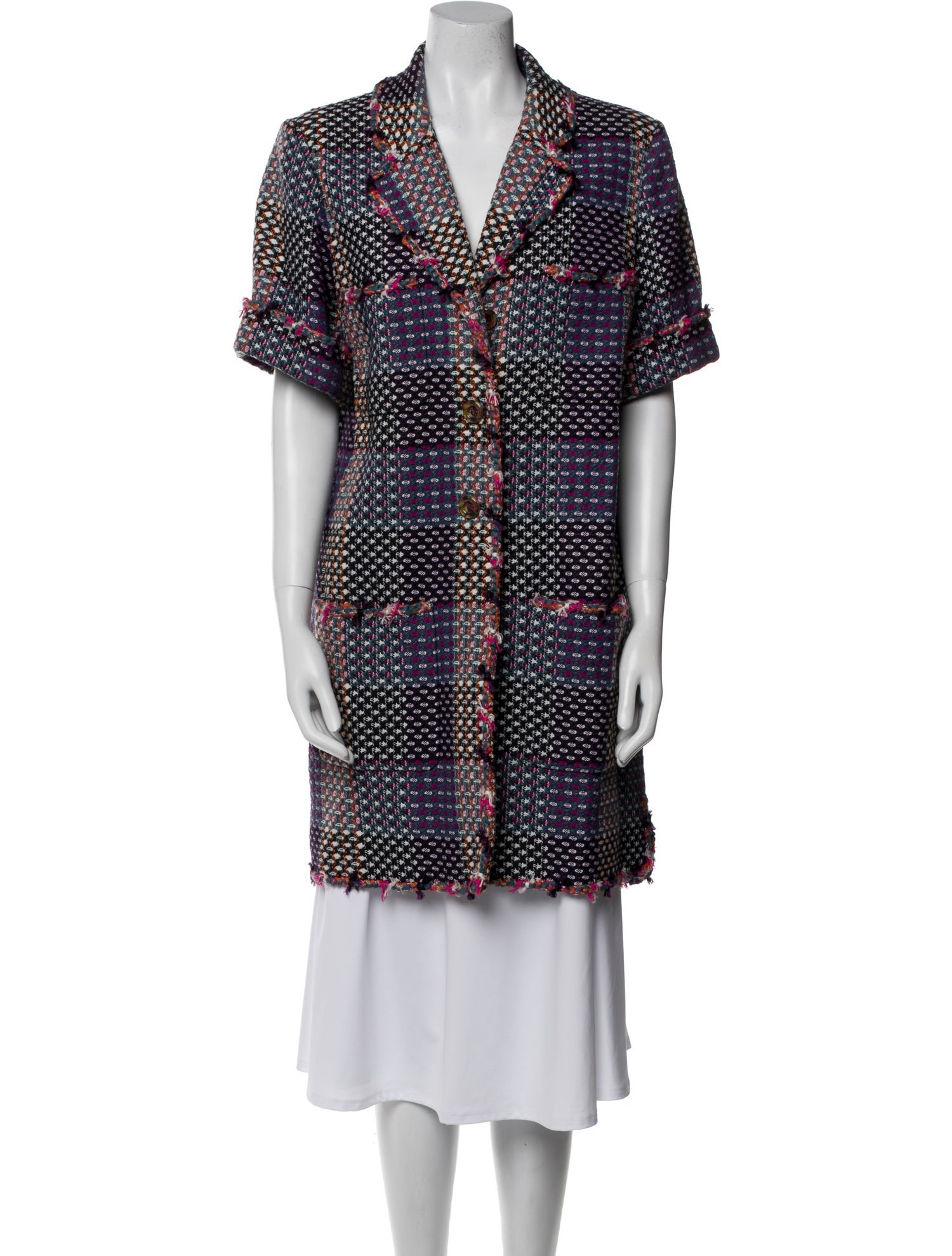 Chanel 2015 Tweed Pattern Coat