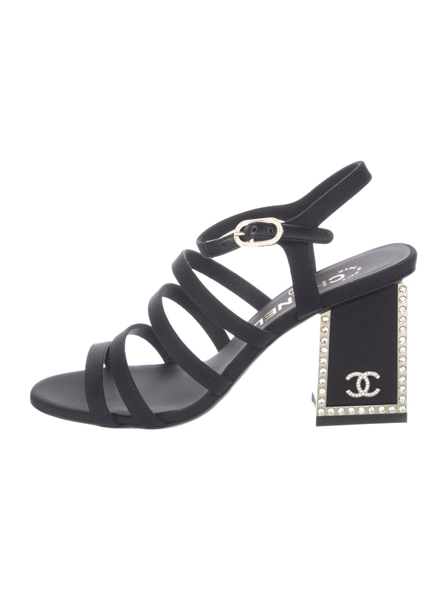 Chanel 2024 Interlocking CC Logo Slingback Sandals w/ Tags