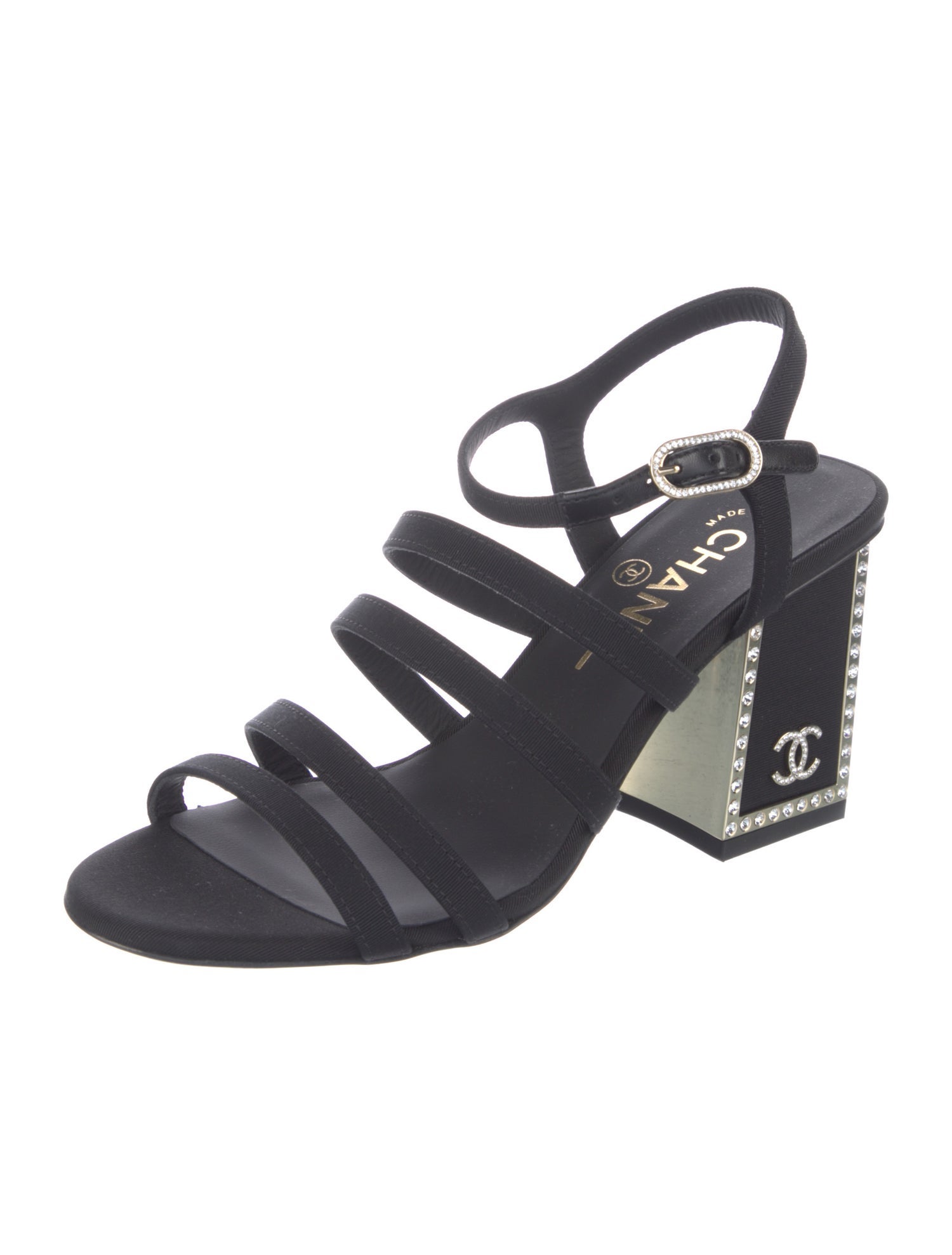 Chanel 2024 Interlocking CC Logo Slingback Sandals w/ Tags