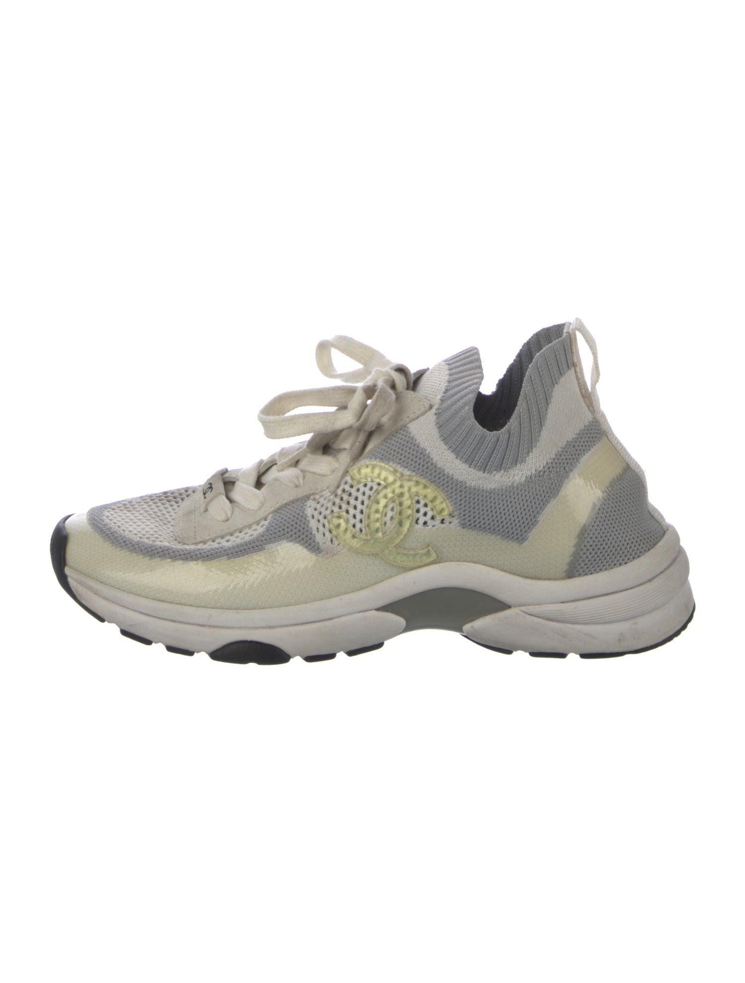 Chanel Interlocking CC Logo Sneakers