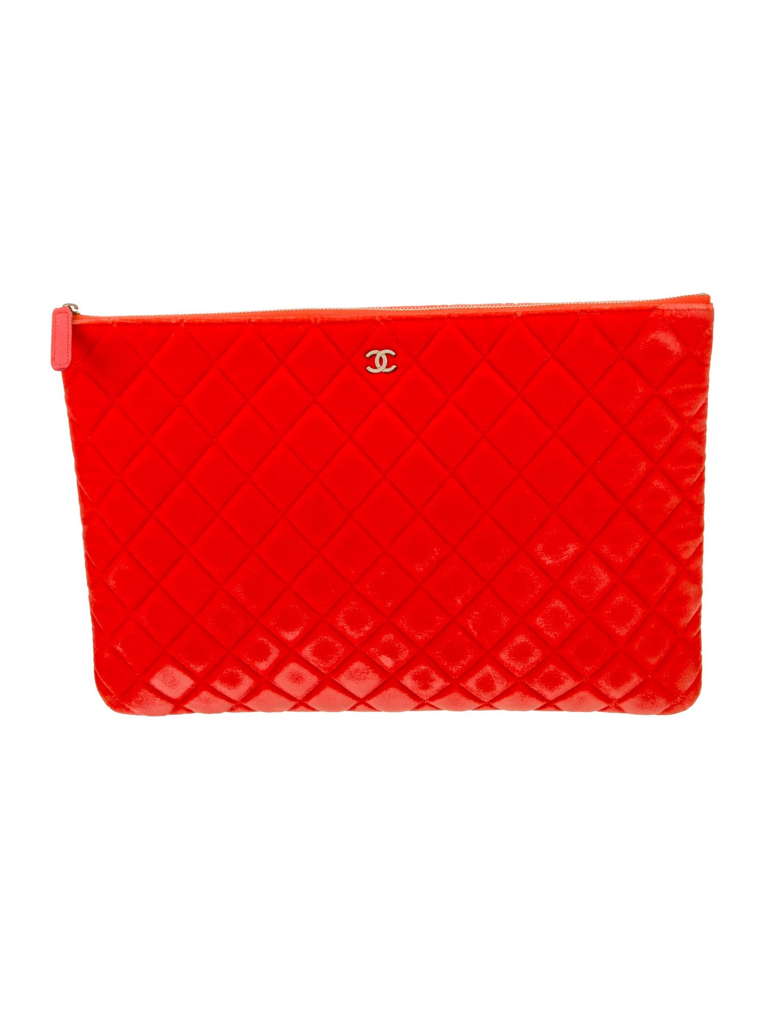 Chanel Velvet Quilted O-Case