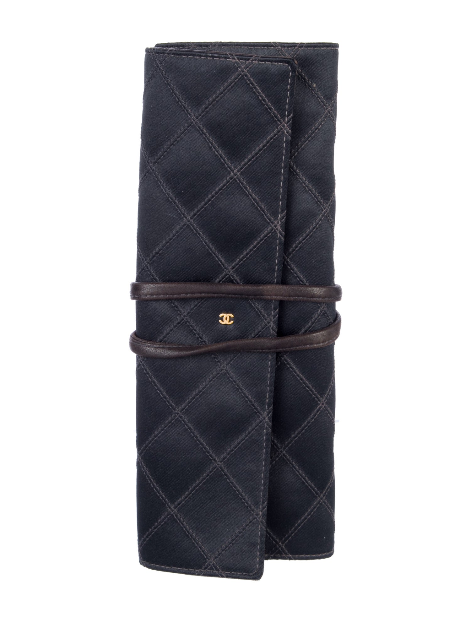 Chanel Vintage Quilted Leather Jewelry Case