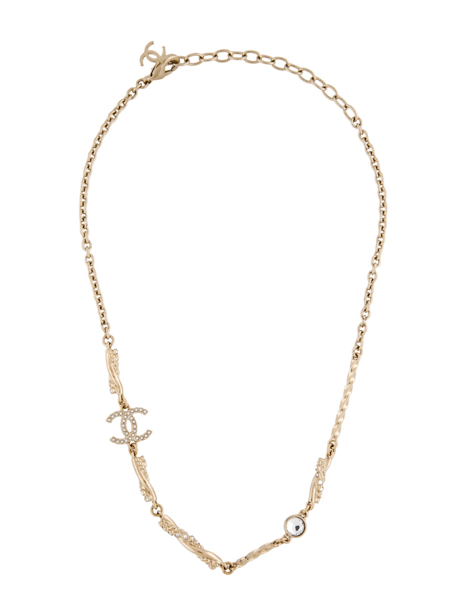 Chanel 2023 Strass CC Necklace