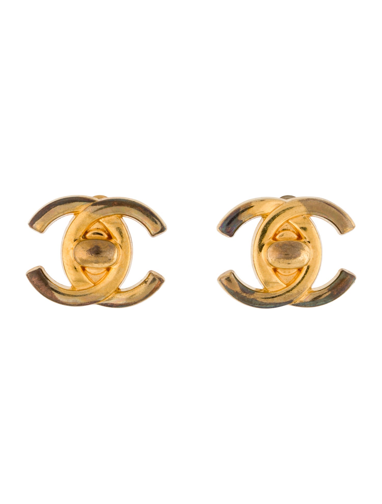 Chanel Vintage CC Clip-On Earrings