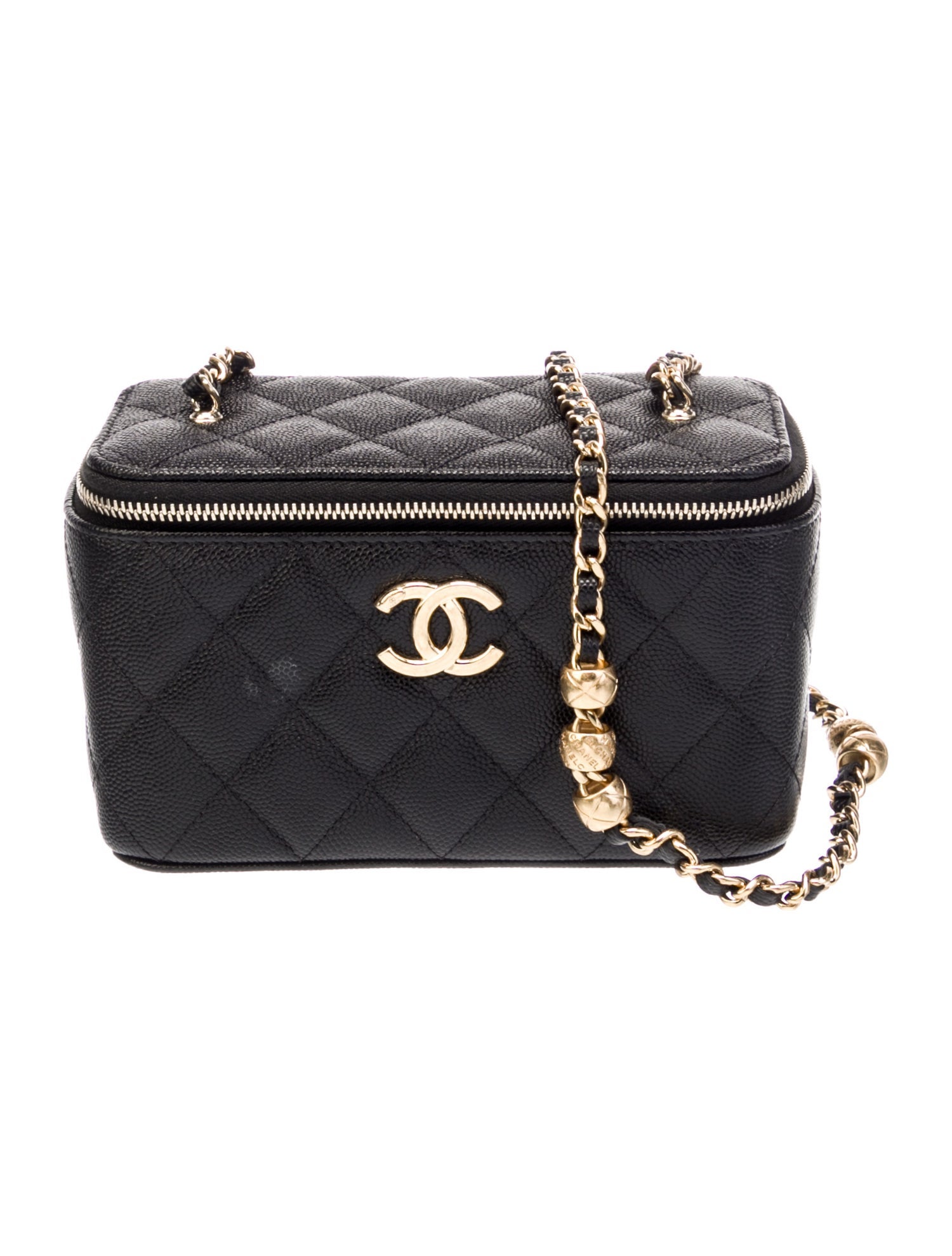 Chanel Caviar Quilted Vanity Case
