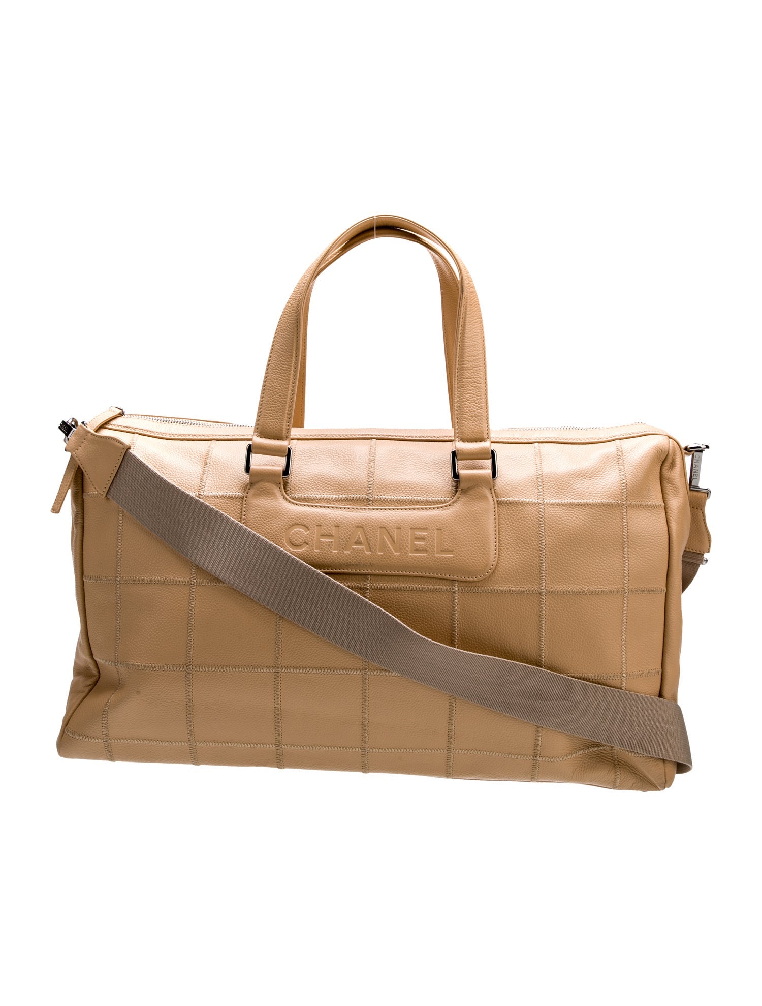 Chanel Large Square Quilt LAX Duffle w/ Strap