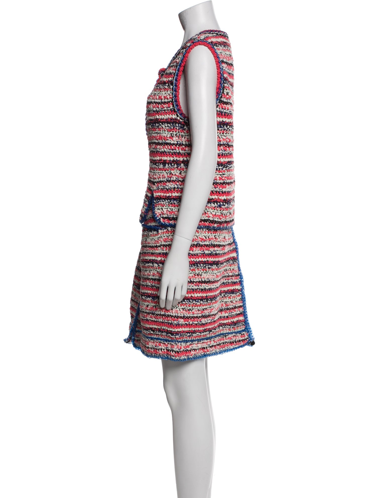 Chanel 2017 Striped Skirt Set