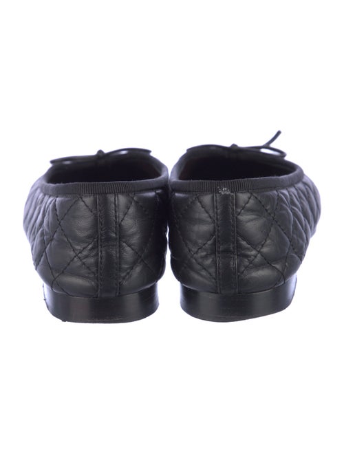 Chanel Interlocking CC Logo Calfskin Ballet Flats