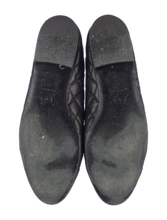 Chanel Interlocking CC Logo Calfskin Ballet Flats