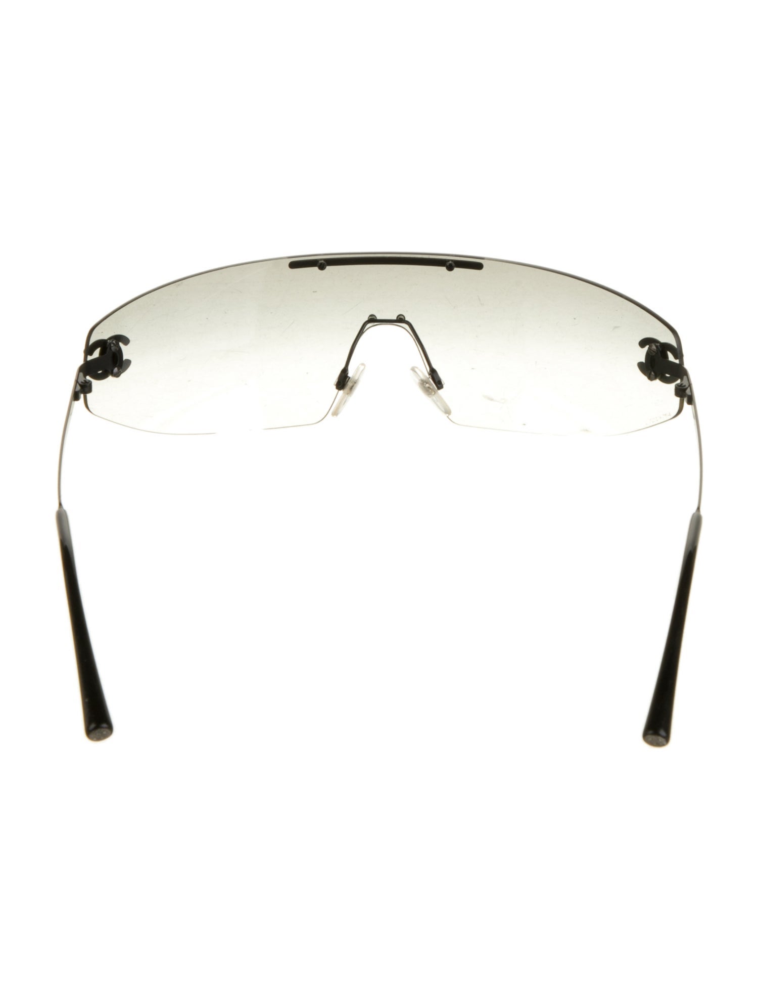 Chanel Interlocking CC Logo Shield Sunglasses