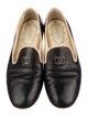 Chanel Interlocking CC Logo Leather Loafers