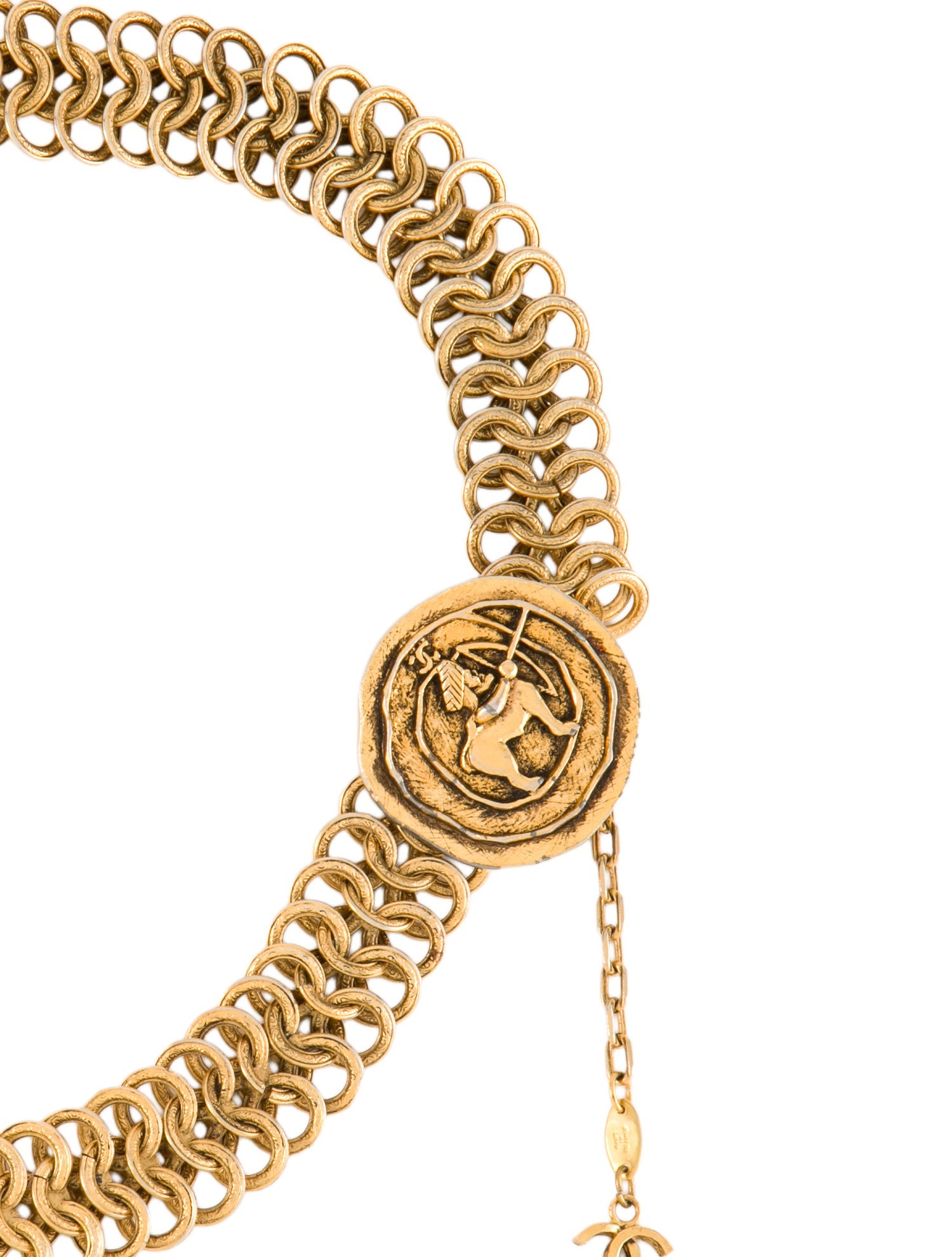 Chanel Vintage Interlocking CC Logo Waist Belt