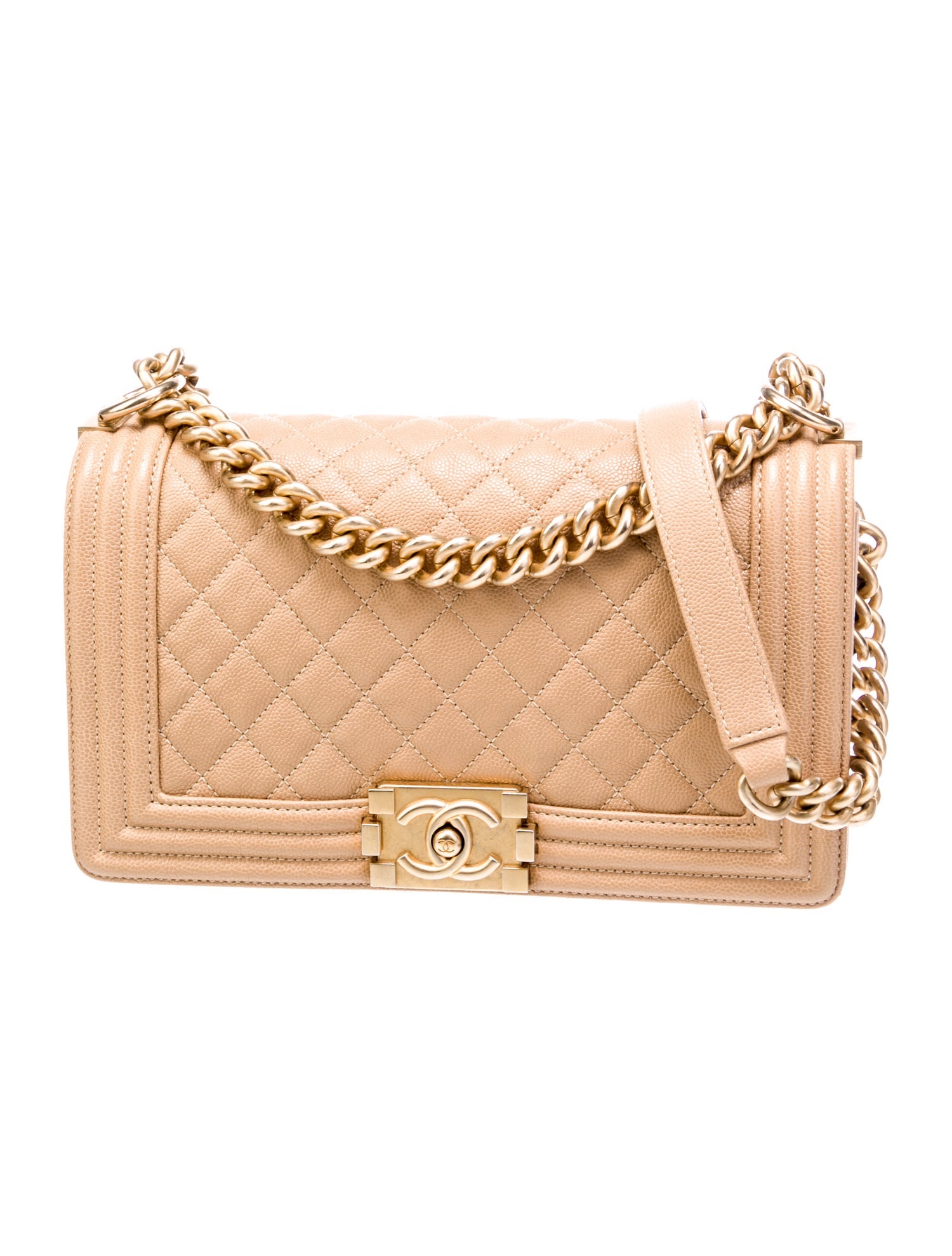 Chanel Quilted Caviar Medium Boy Bag
