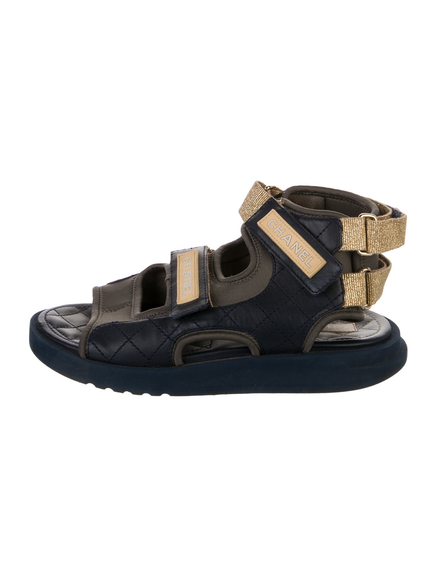 Chanel 2021 Interlocking CC Logo Gladiator Sandals