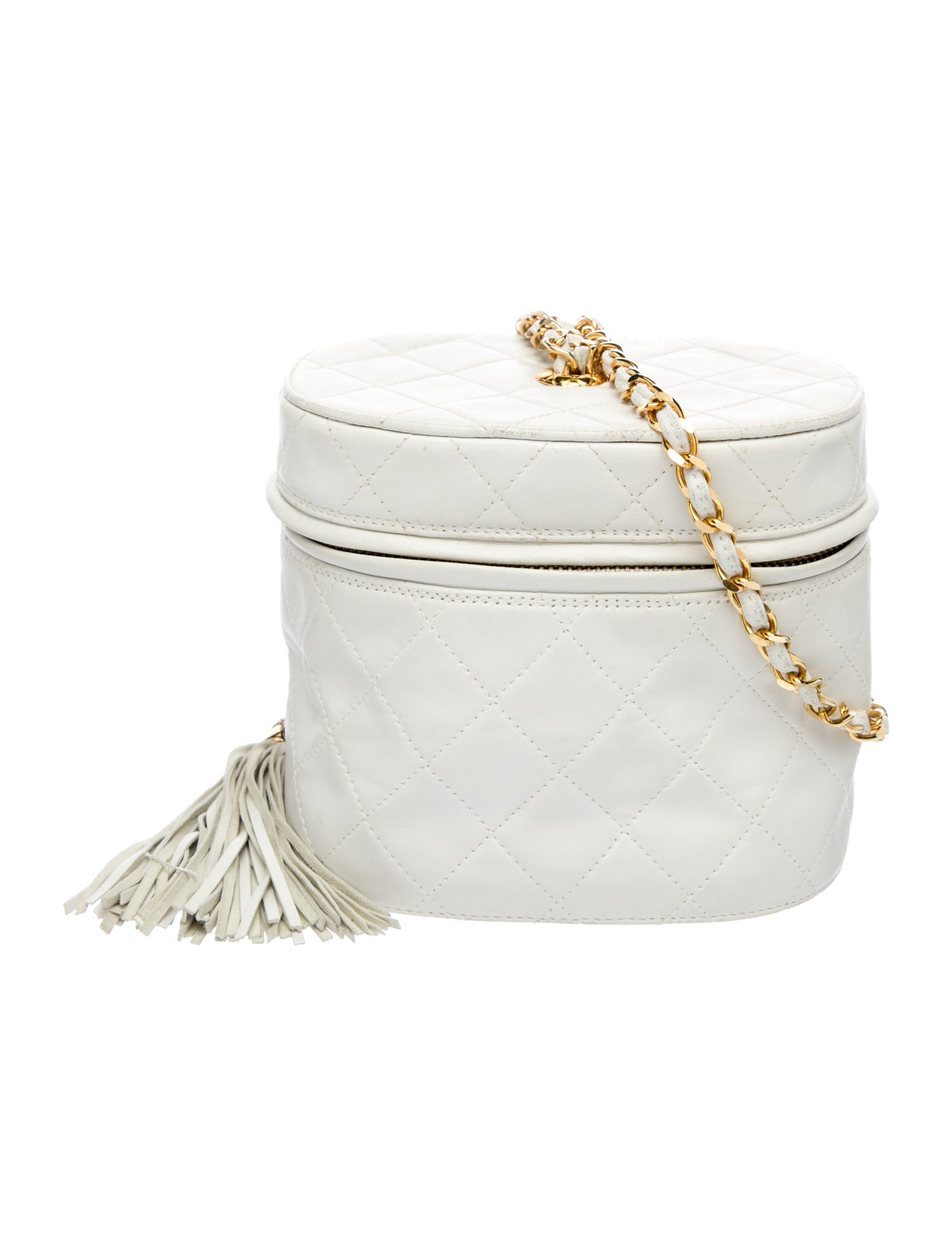 Chanel Quilted Tassel Vanity Case