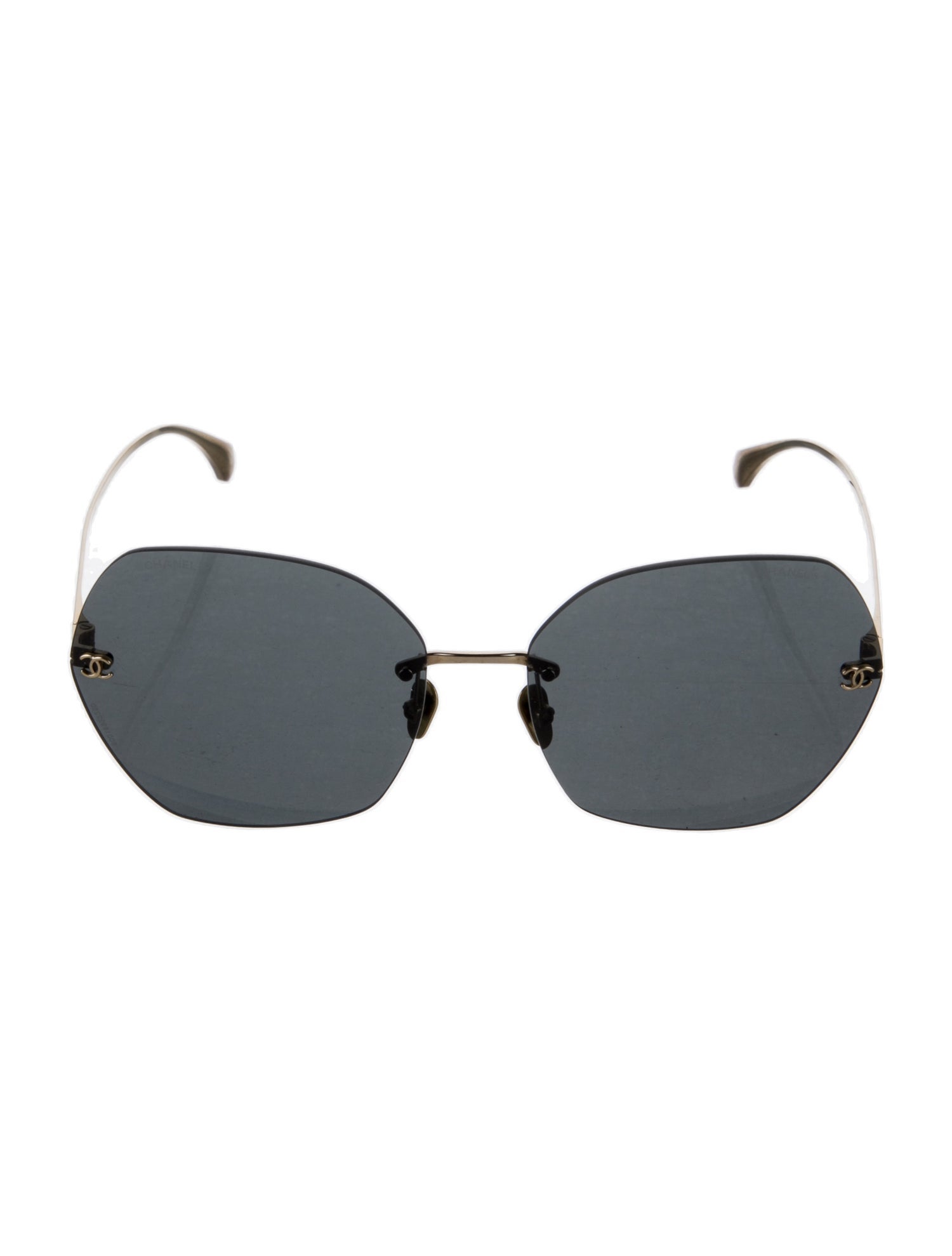 Chanel Interlocking CC Logo Oversize Sunglasses